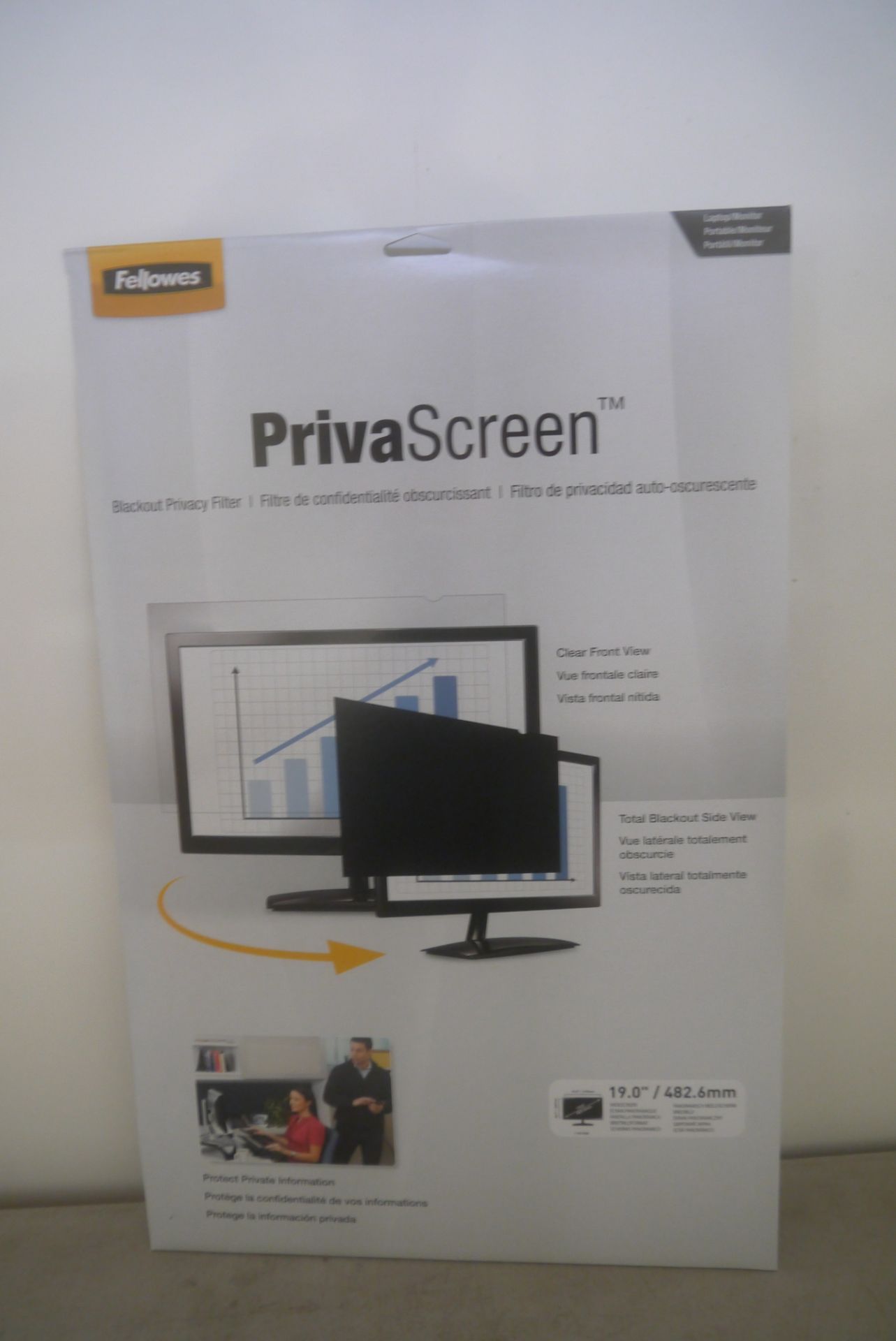 Priva 19" privacy filter for PC monitor/laptop, brand new and boxed. RRP £64.99