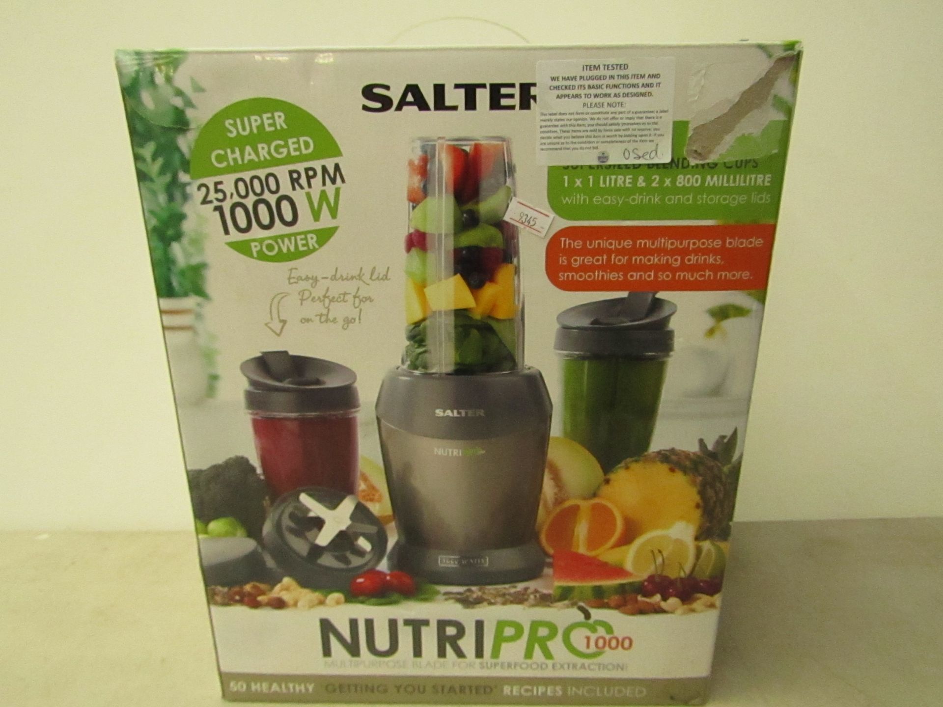 Salter Nutri Pro 1000, tested working and boxed.