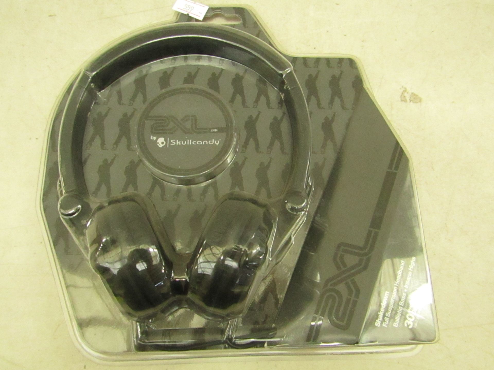 Shakedown 2XL full suspension headband headphones with ballistic bass, new and boxed.