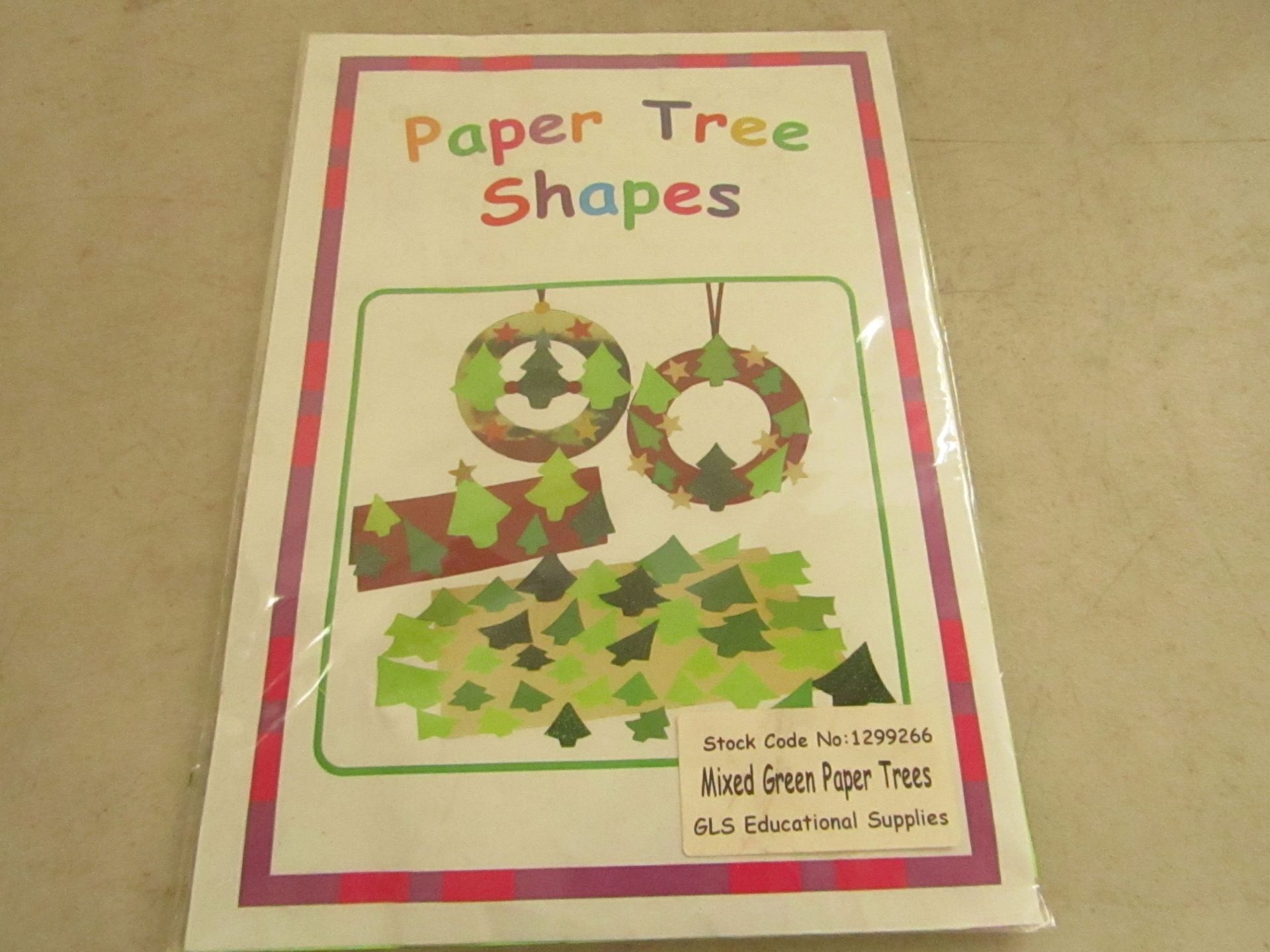 Approximately 25x Packs of paper tree shapes, new in packaging. Total RRP £285 SKU code - 143630