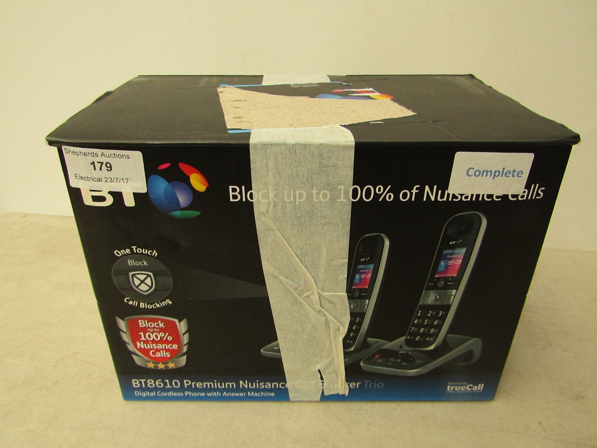 BT Advanced Call Blocker Trio (BT8610). Complete, untested & boxed.