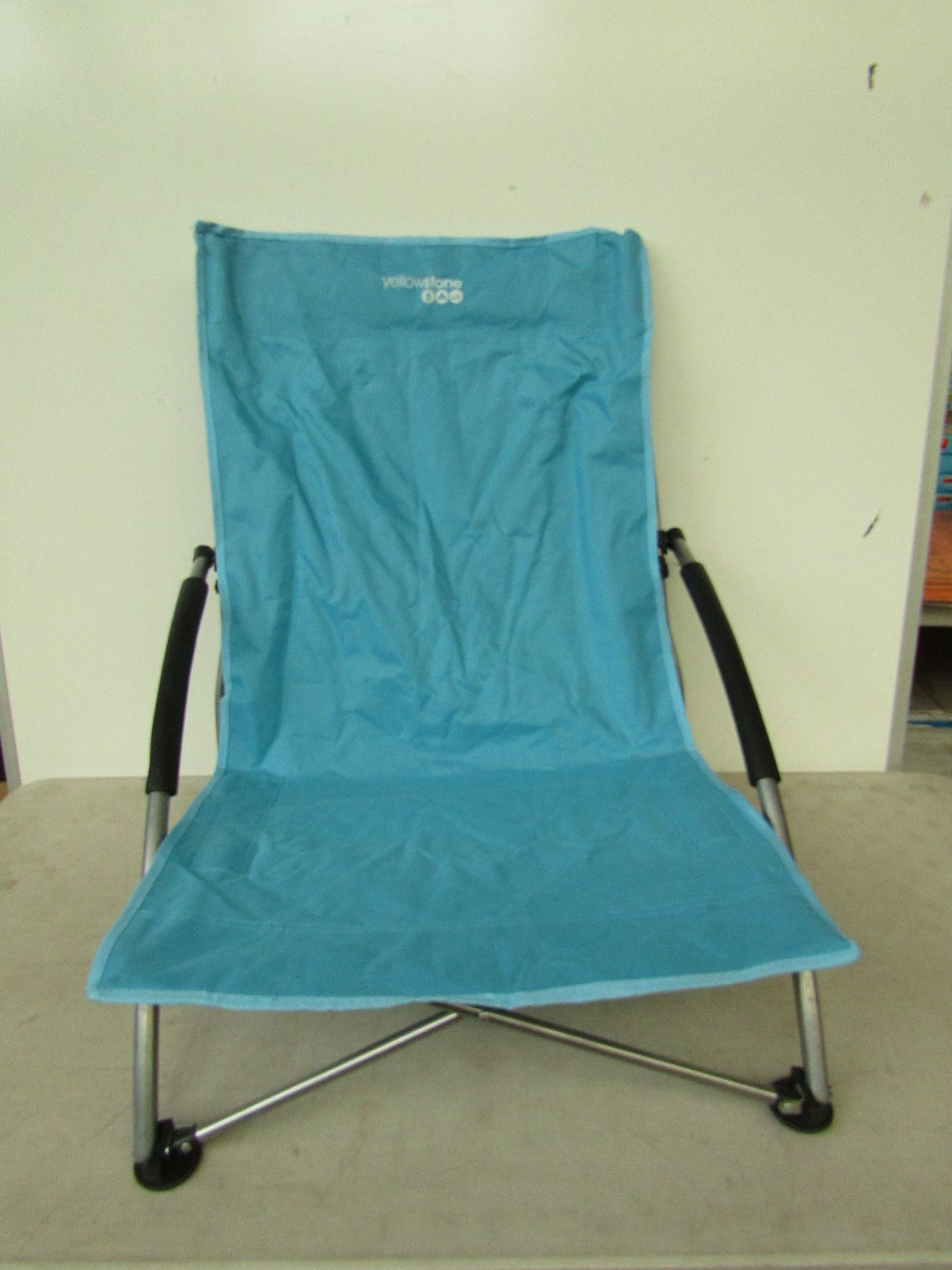 Yellow stone Low Profile chair with carry bag.