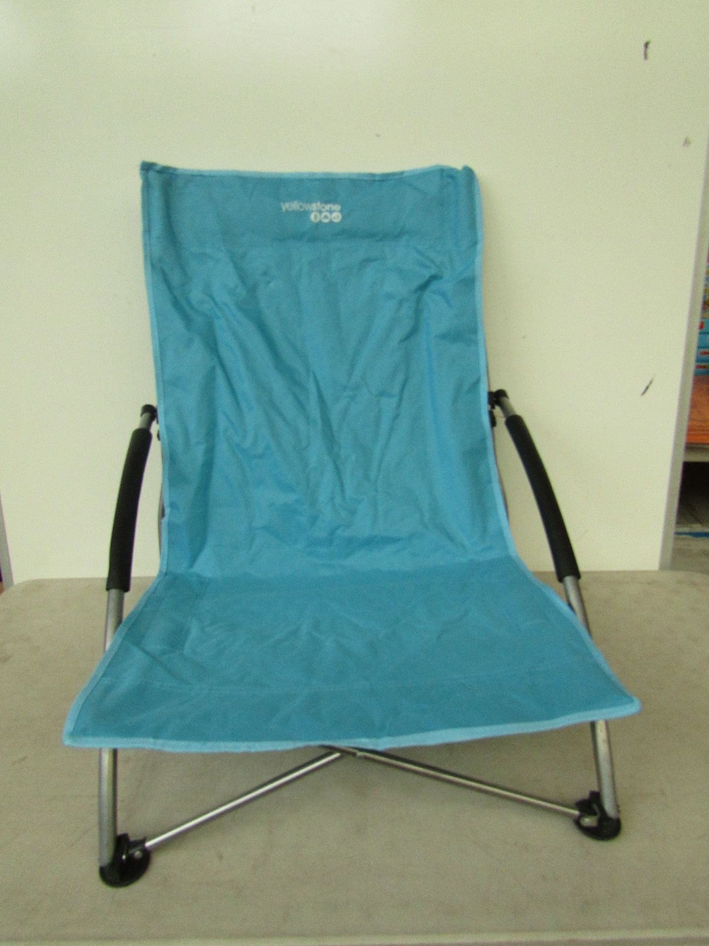 Yellow stone Low Profile chair with carry bag.