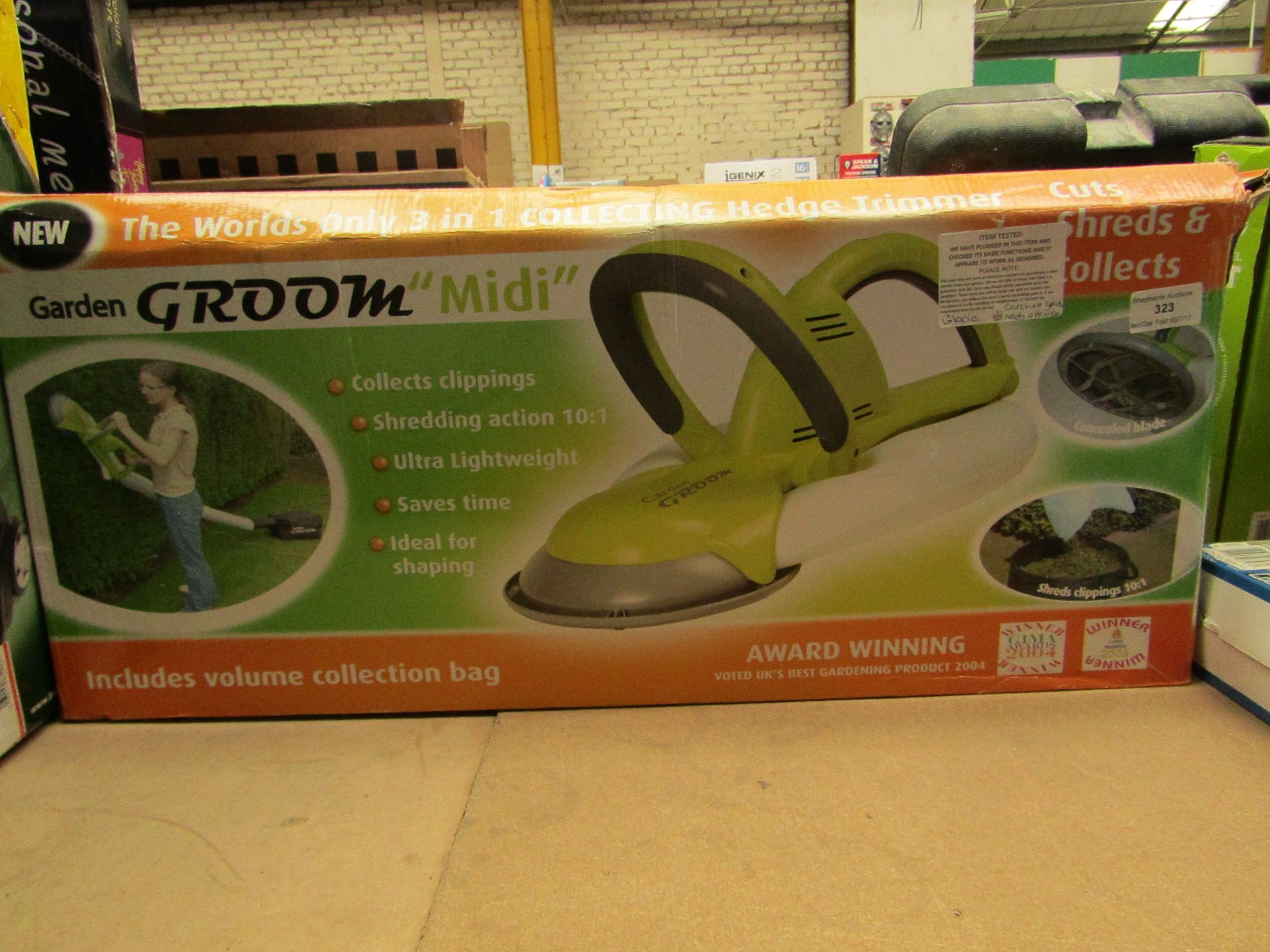 Garden Groom Midi 3 in 1 collecting hedge trimmer, tested working and ...