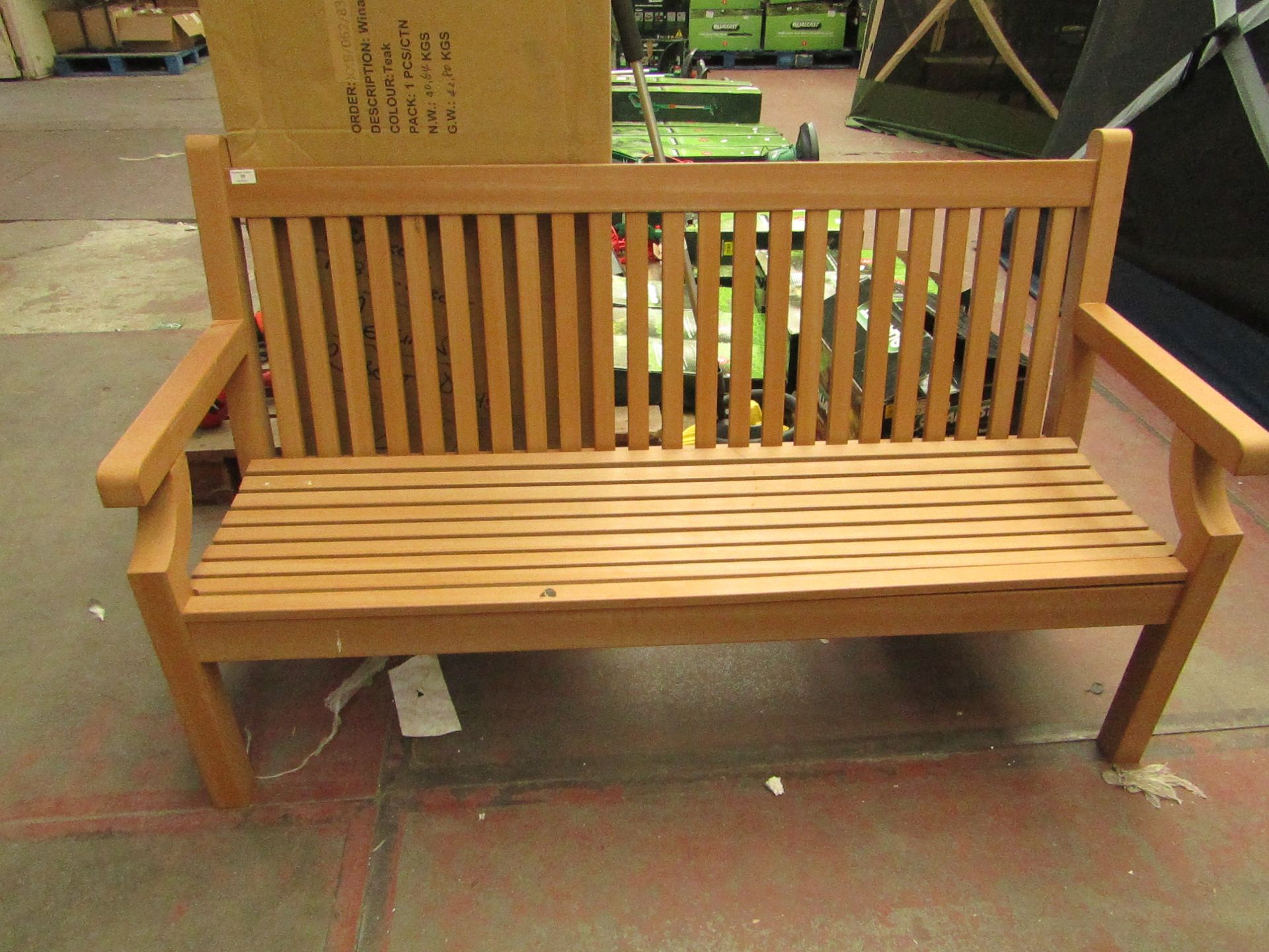 Winawood Sandwick 3 seater thin slat bench, please note this item is the display so please make sure