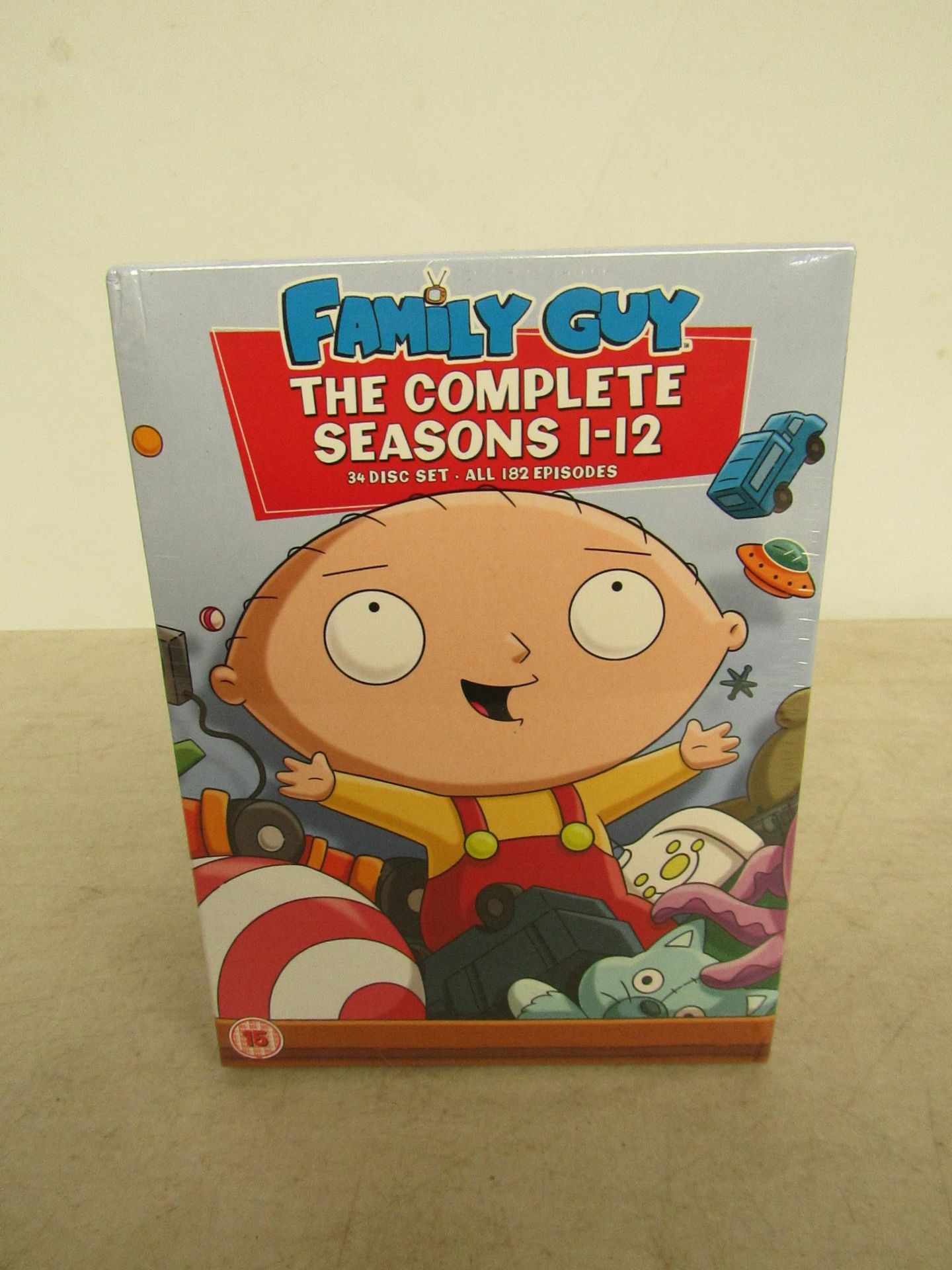Family Guy complete seasons 1-12, new in packaging.