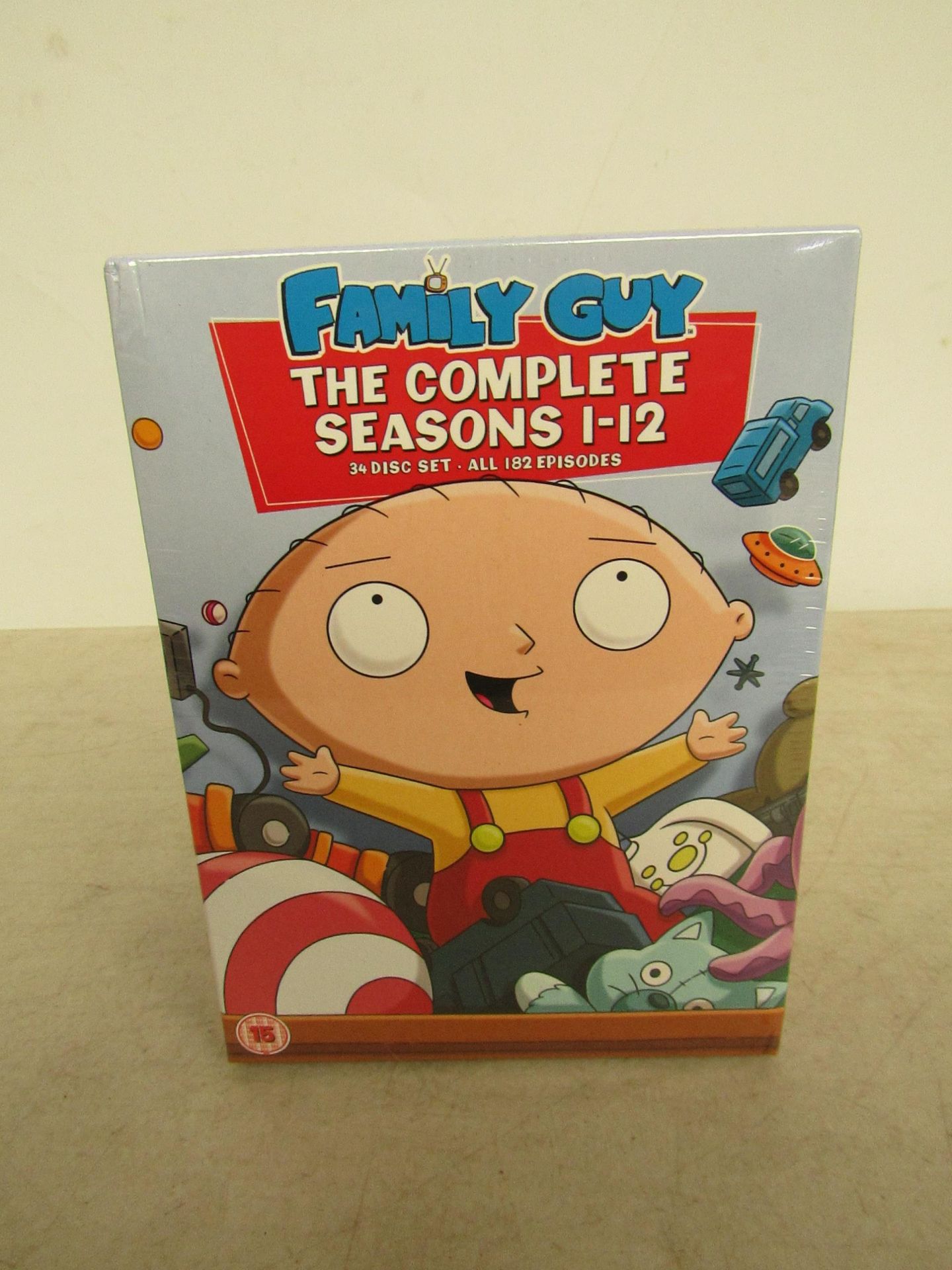 Family Guy complete seasons 1-12, new in packaging.