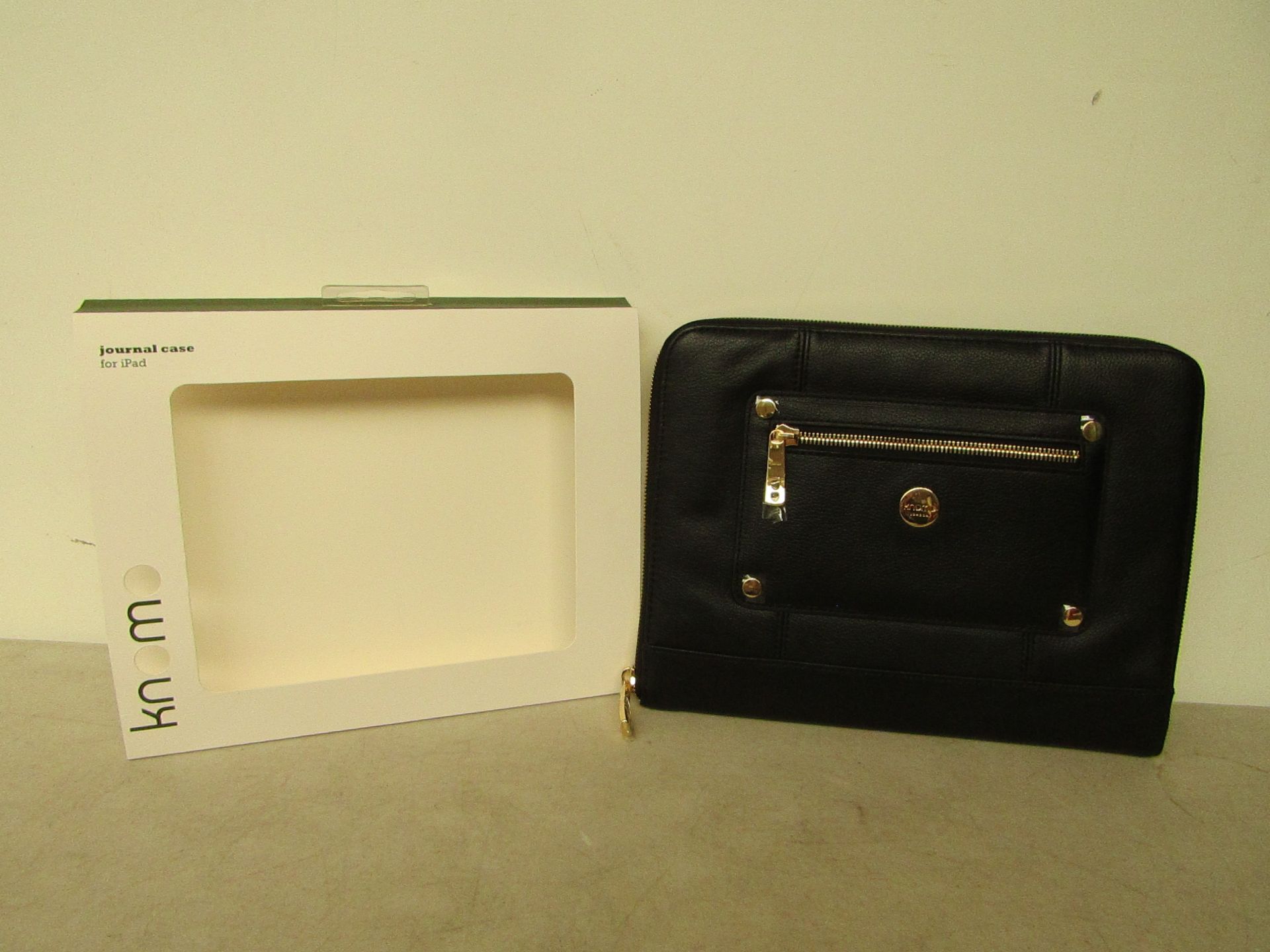 10 x knomo Black Leather Journal Case RRP £60 each giving a total lot RRP of £600, all new &