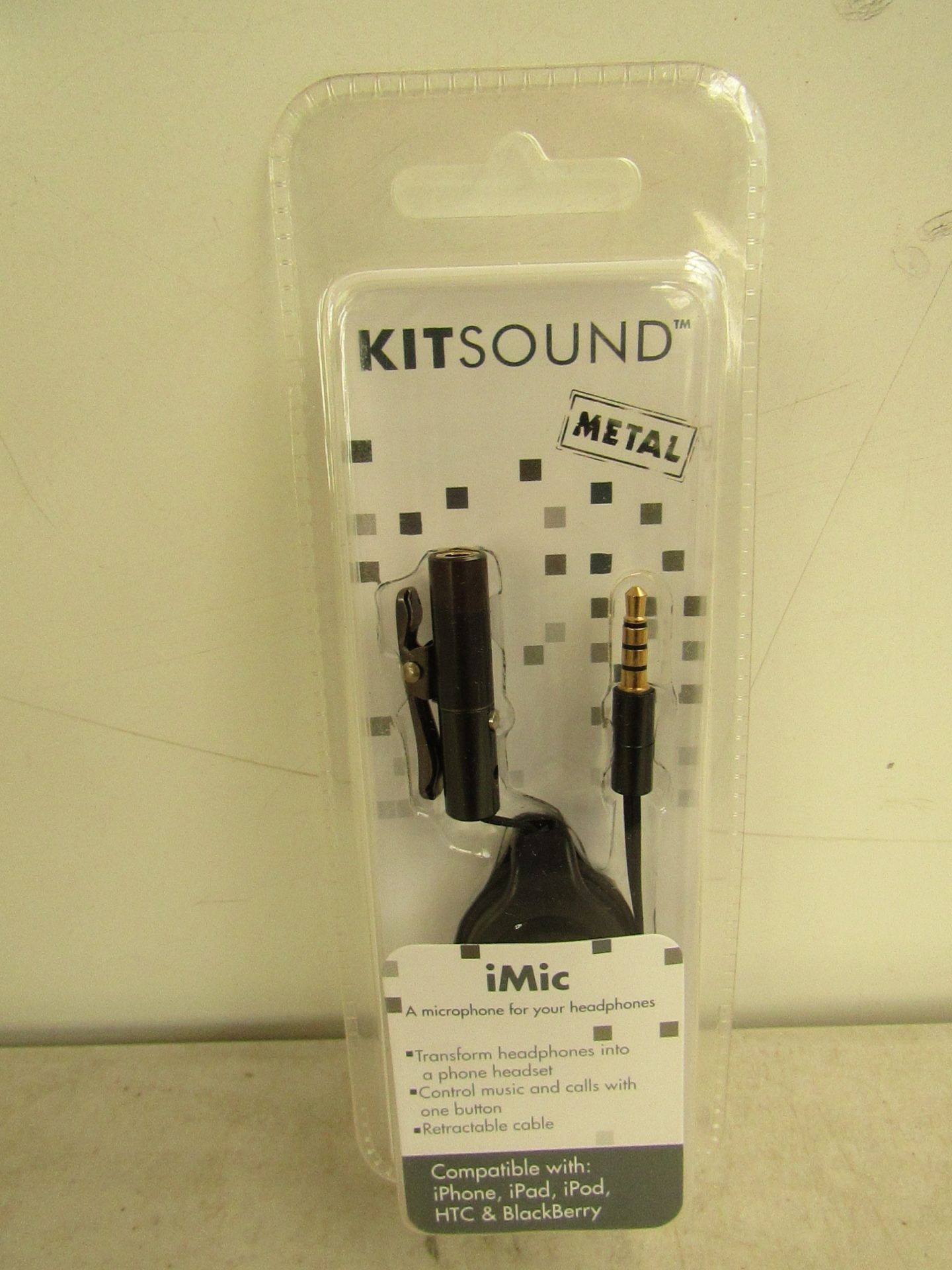 100x Kit sound microphones for your headphones, new and factory sealed in packaging.