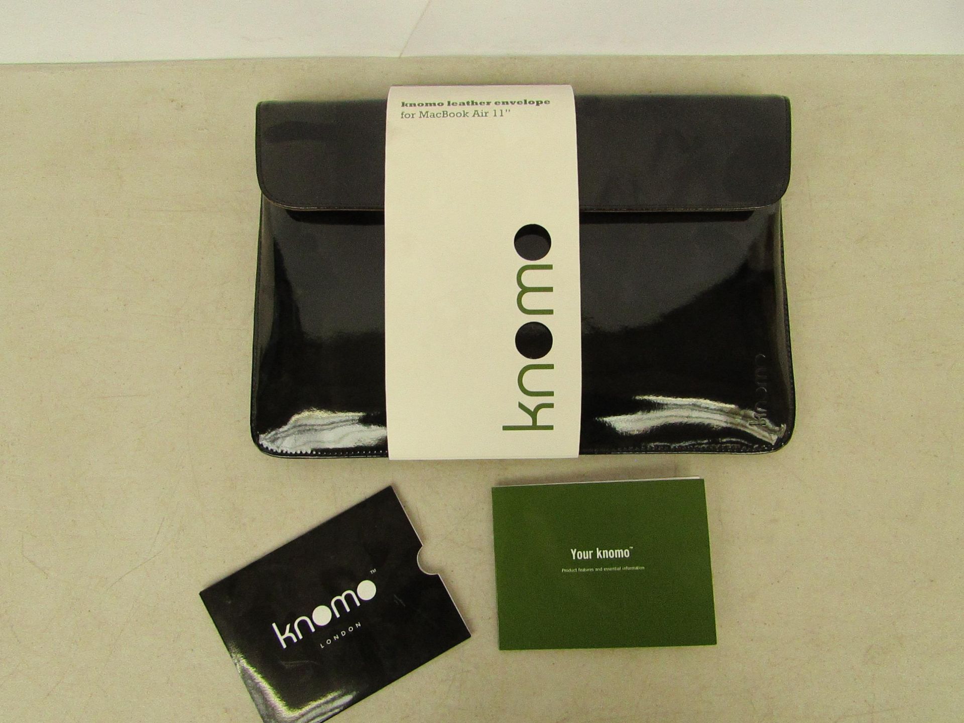 10x Knomo black leather envelope for MacBook Air 11", brand new and boxed/packaged. Each RRP £49.