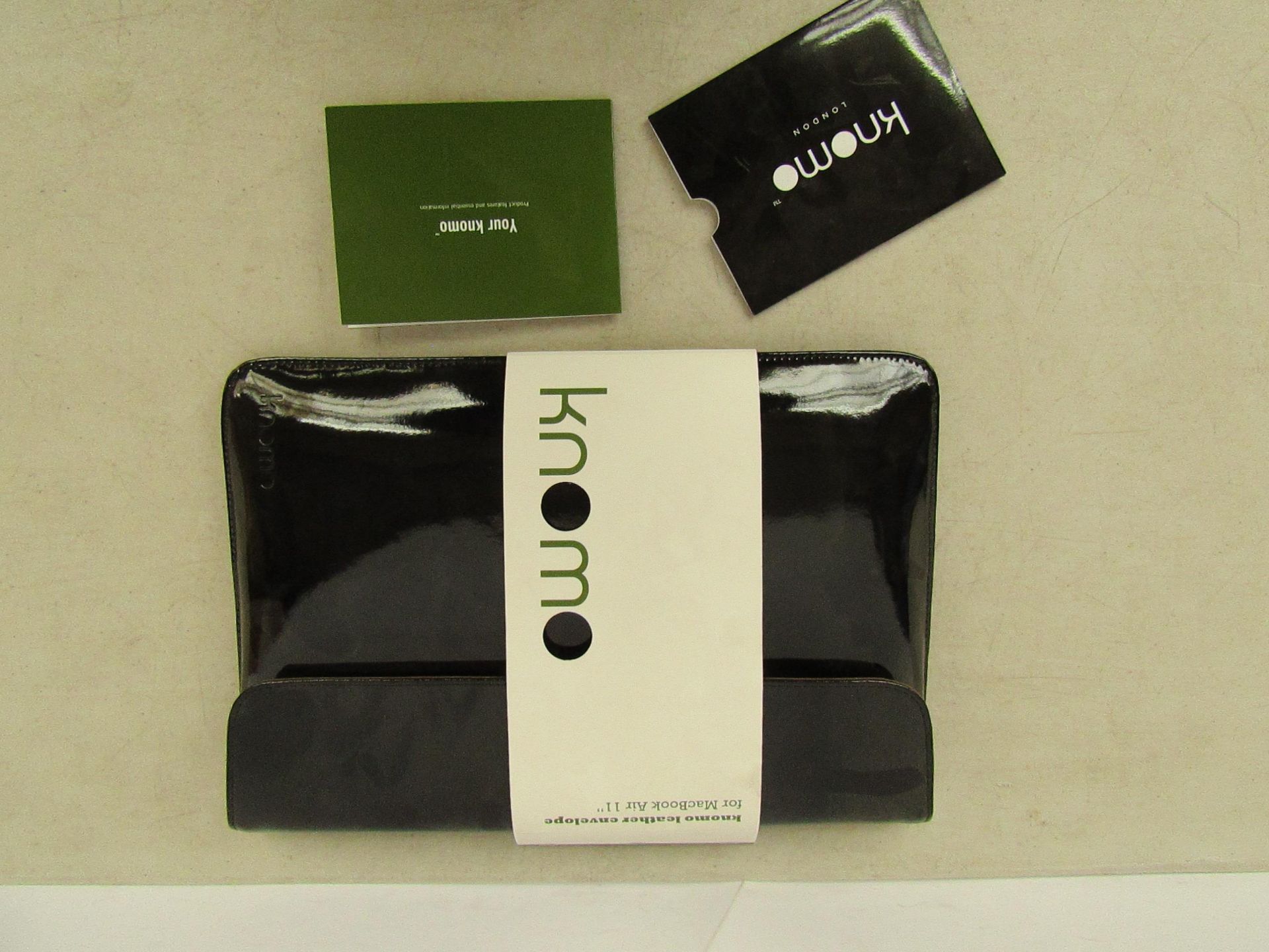 10x Knomo black leather envelope for MacBook Air 11", brand new and boxed/packaged. Each RRP £49.