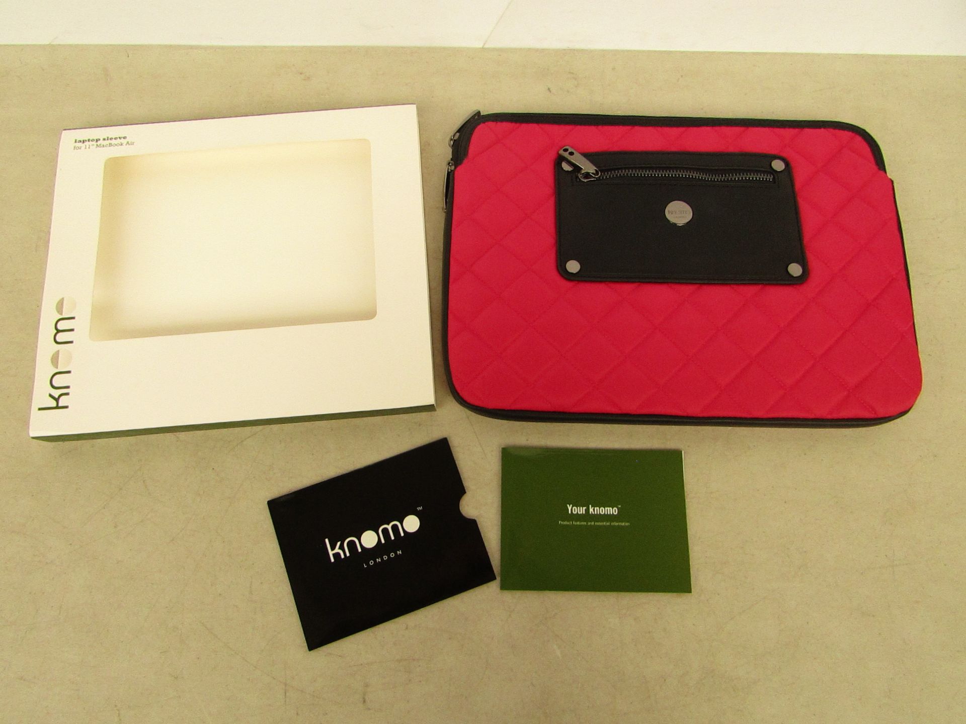10x Knomo pink laptop sleeve for 11" MacBook Air , brand new and boxed/packaged. Each RRP £49.00