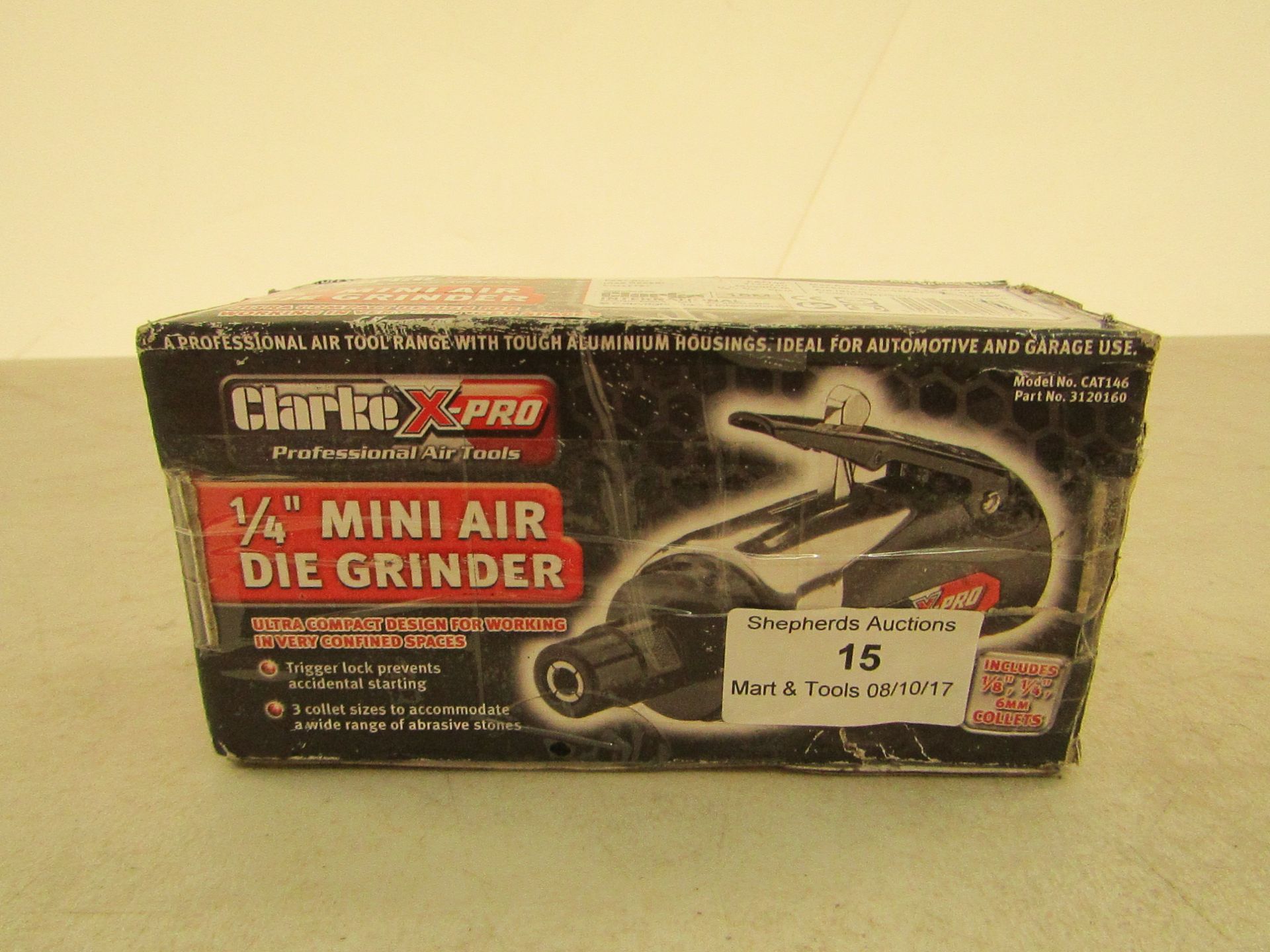 Clarke X-Pro CAT146 professional 1/4" mini air die grinder www.machinemart.co.uk/p/clarke-cat146-