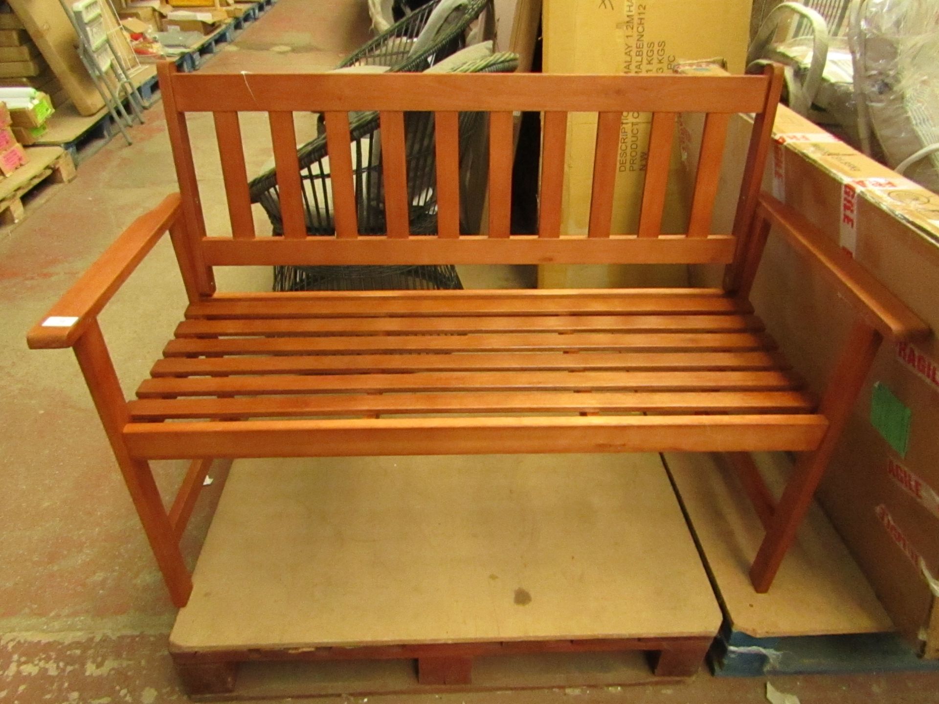 3-Seater Malay 1.2m hardwood bench, new and built.