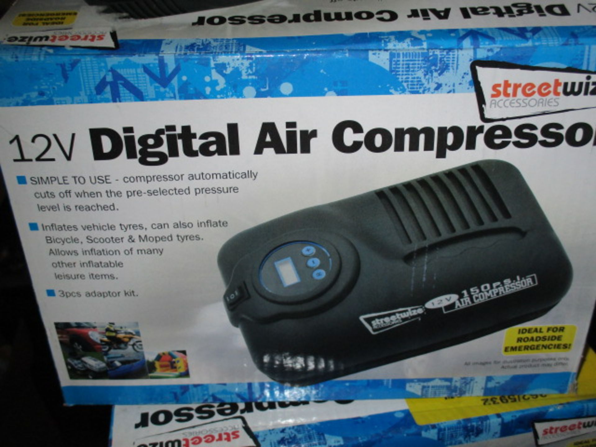 Boxed streetwize air compressor rrp œ19.99