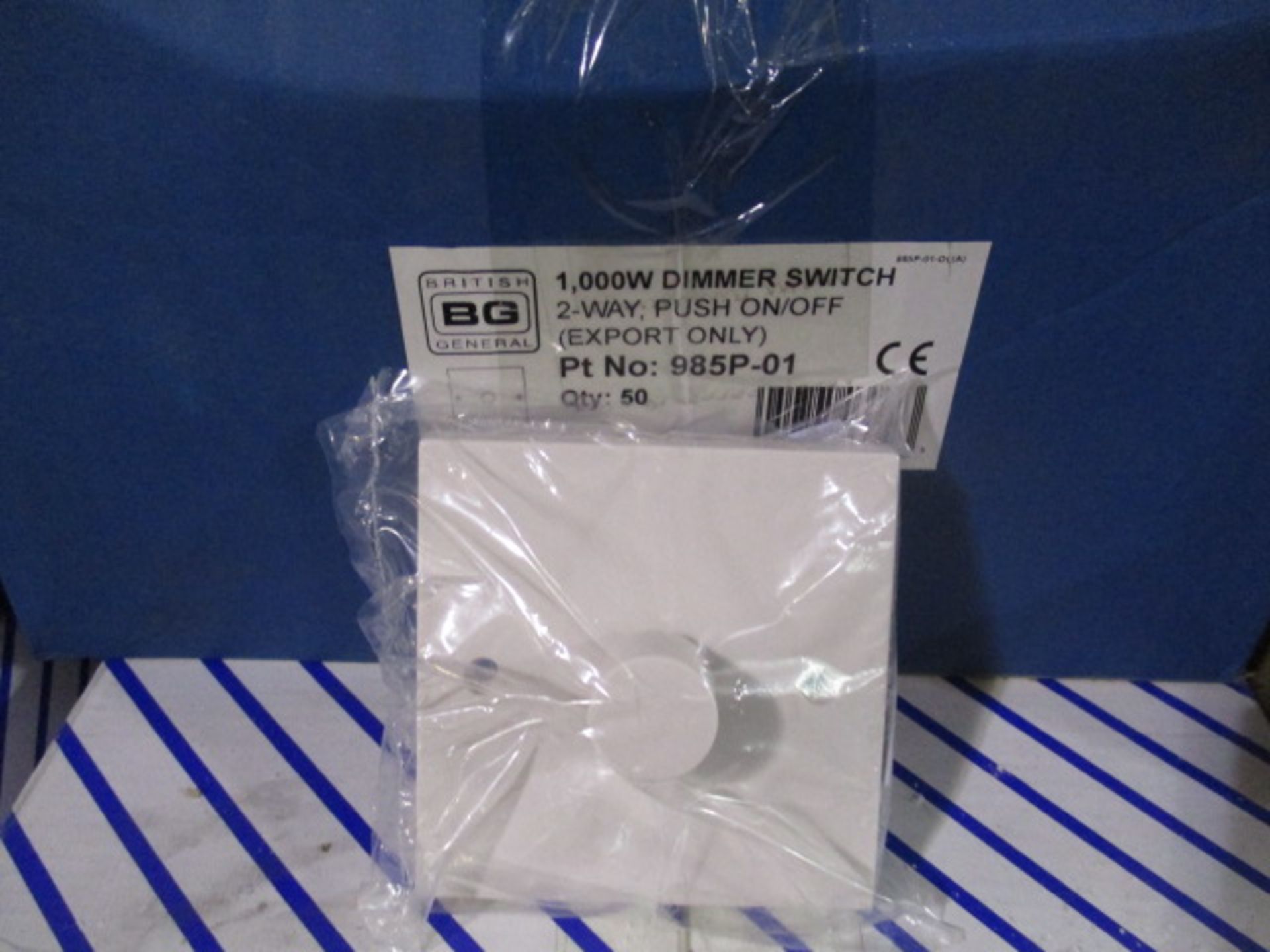50pcs in lot - last cartons available -1 Gang White single dimmer switch set rrp œ7.99 each