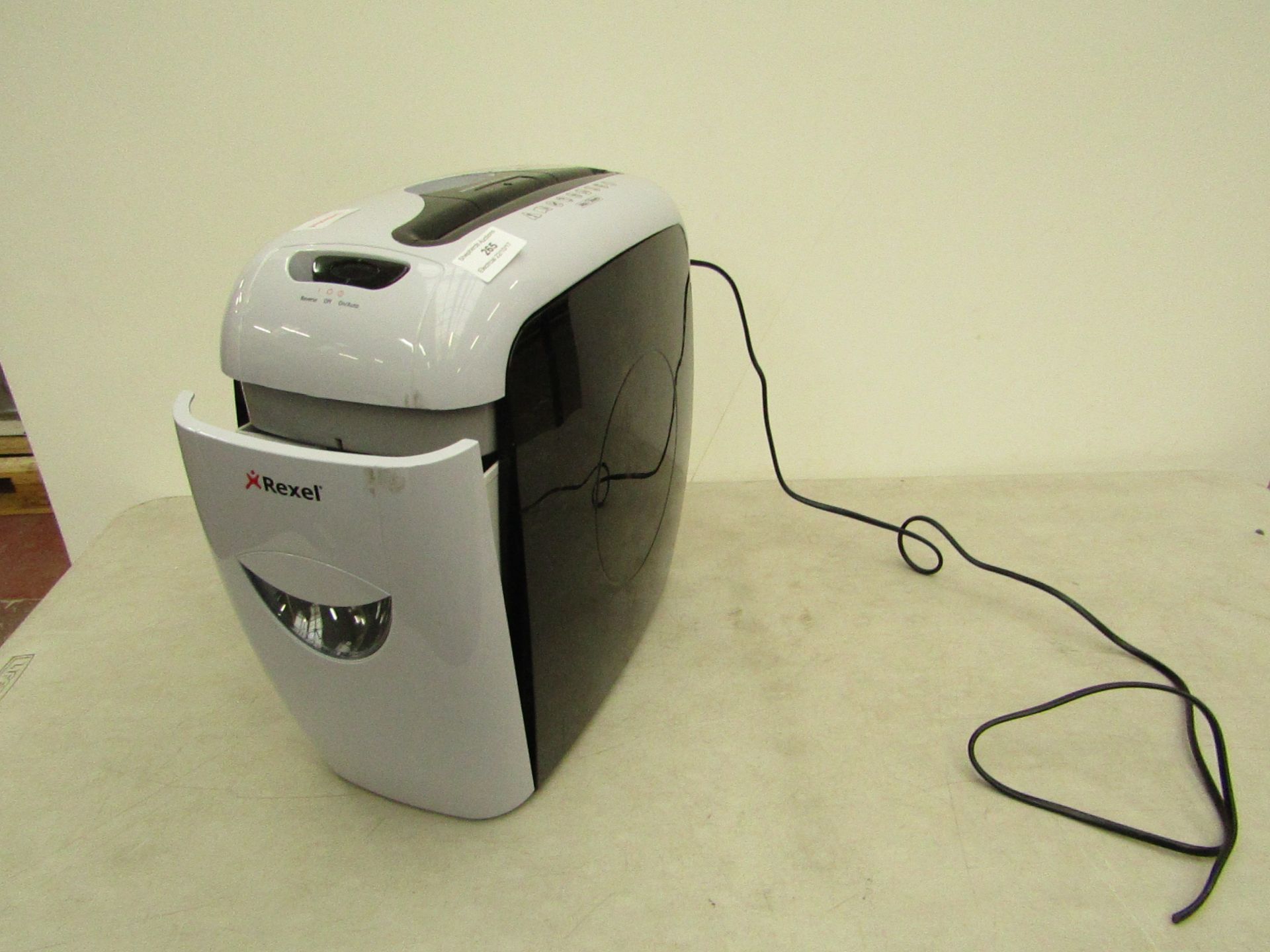 Rexel paper shredder, untested due to no plug.