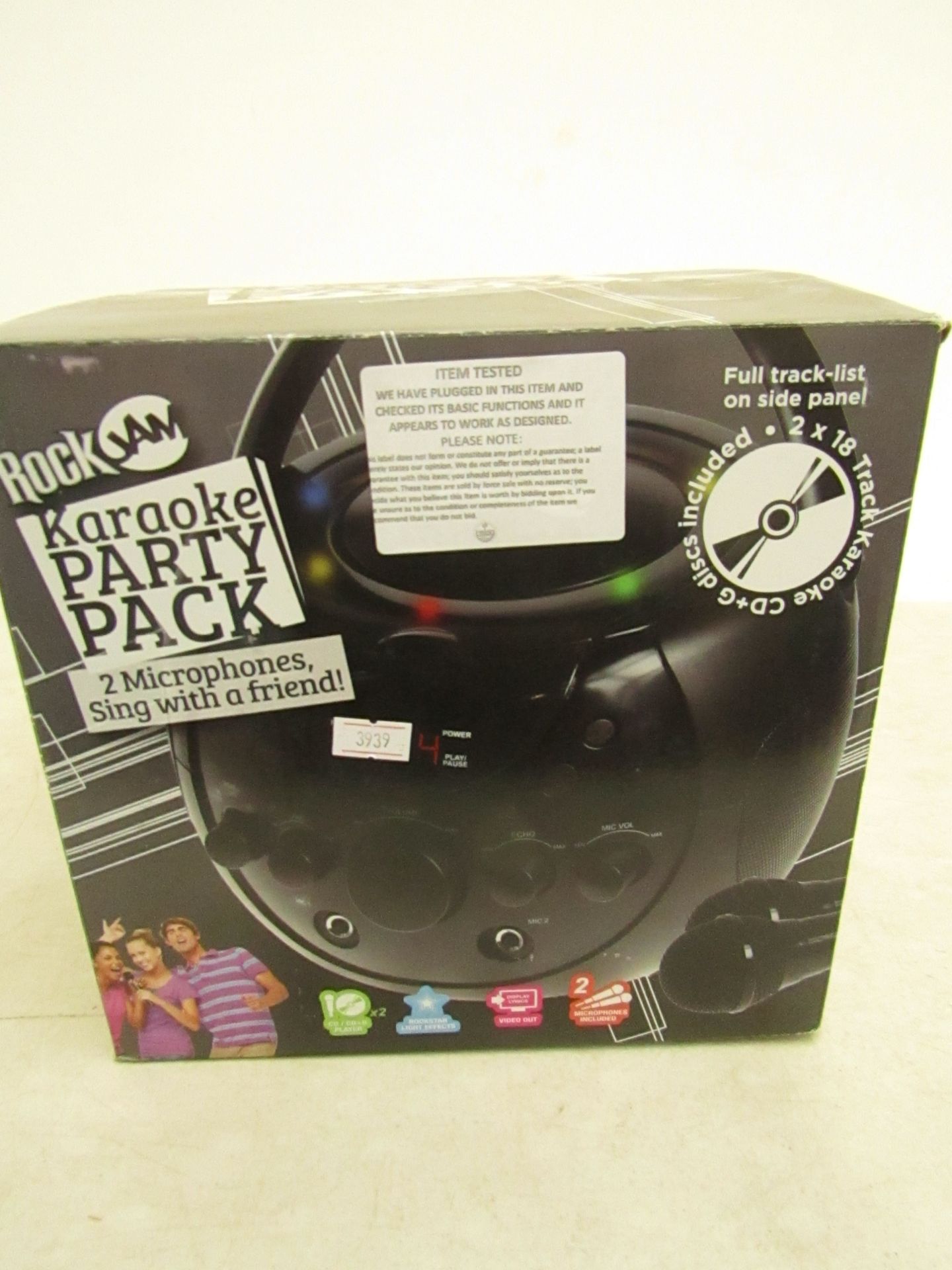 Rock Jam karaoke party pack, tested working and boxed.