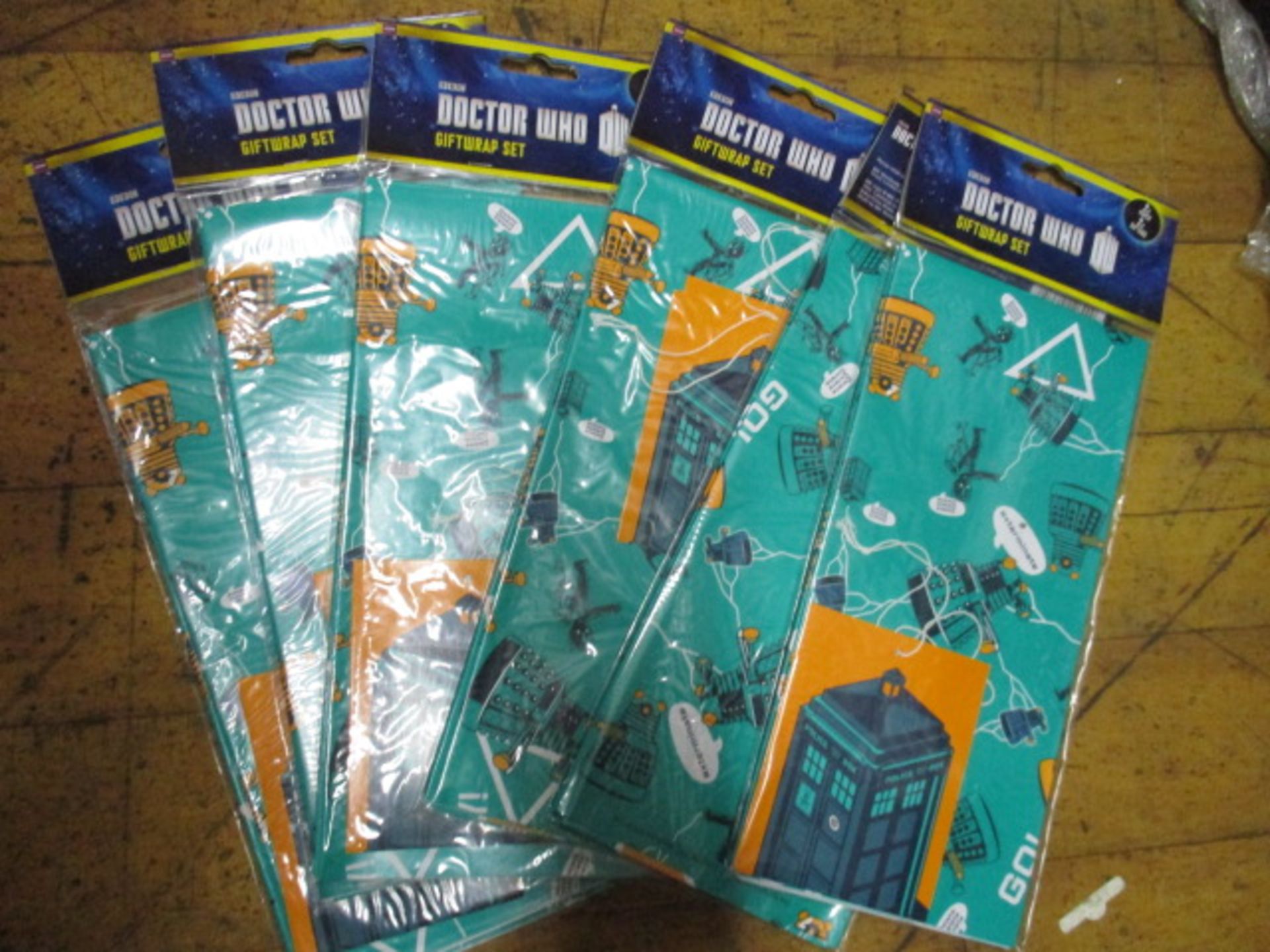 5pcs Brand new Dr Who gift wrap sets