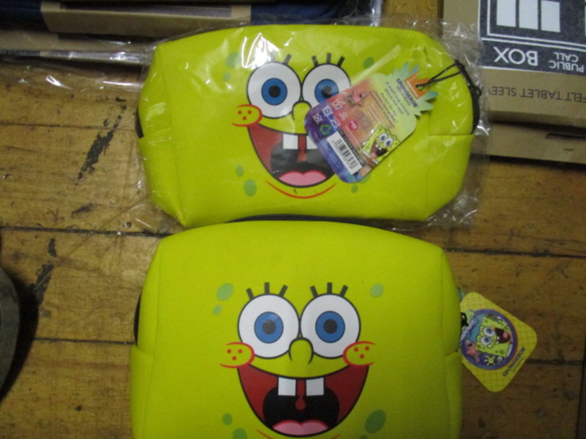 2pcs Spongebob squarepants lunch / side bag