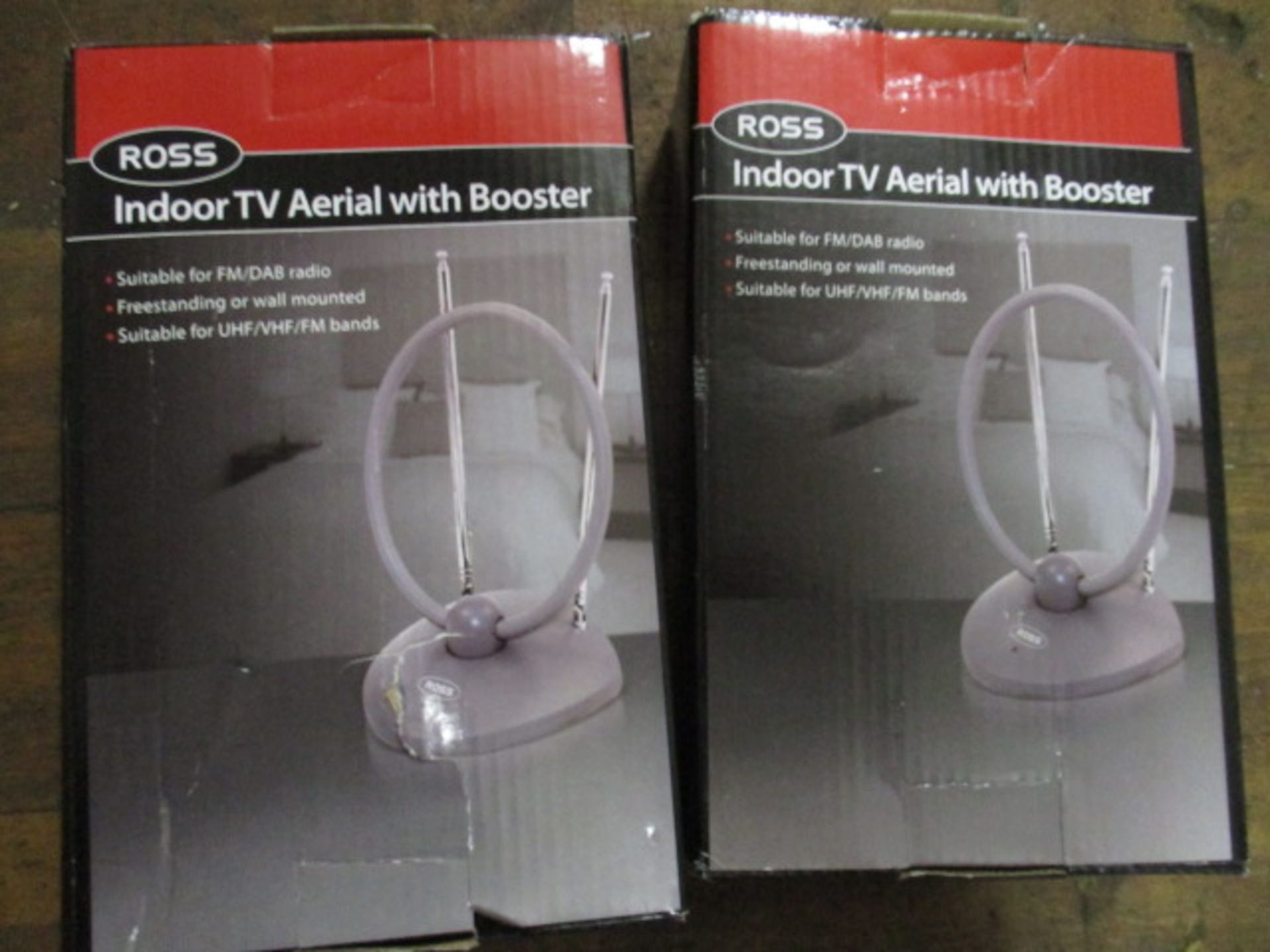 2pcs Brand new Ross indoor antenna booster ariels