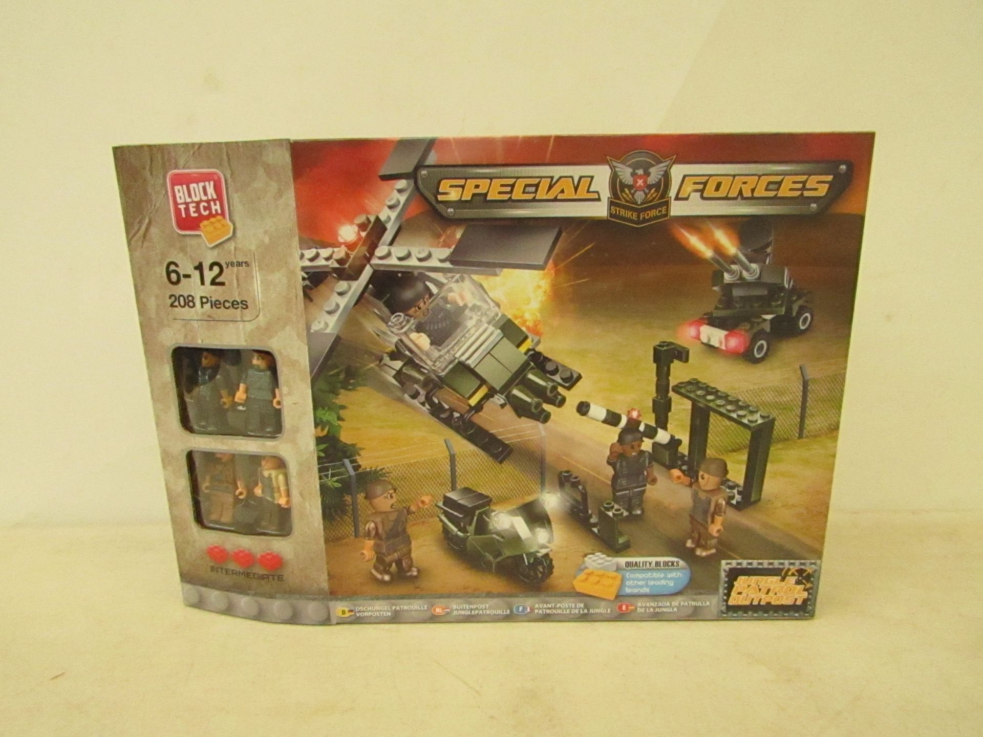 Block tech special forces set, 208 pcs, age 6-12, new and boxed.