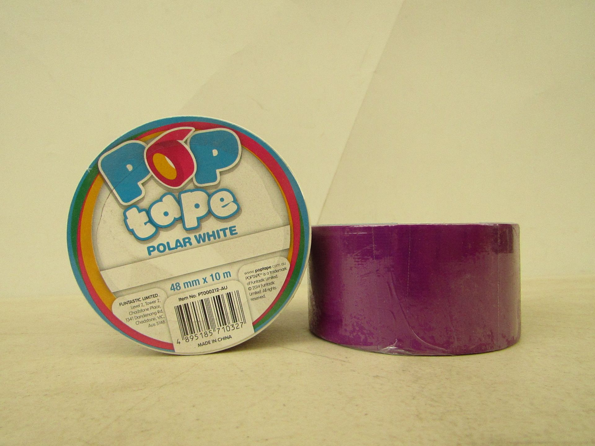 Box of 12x various colour and design pop tape, Total RRP £36.00, new in packaging.