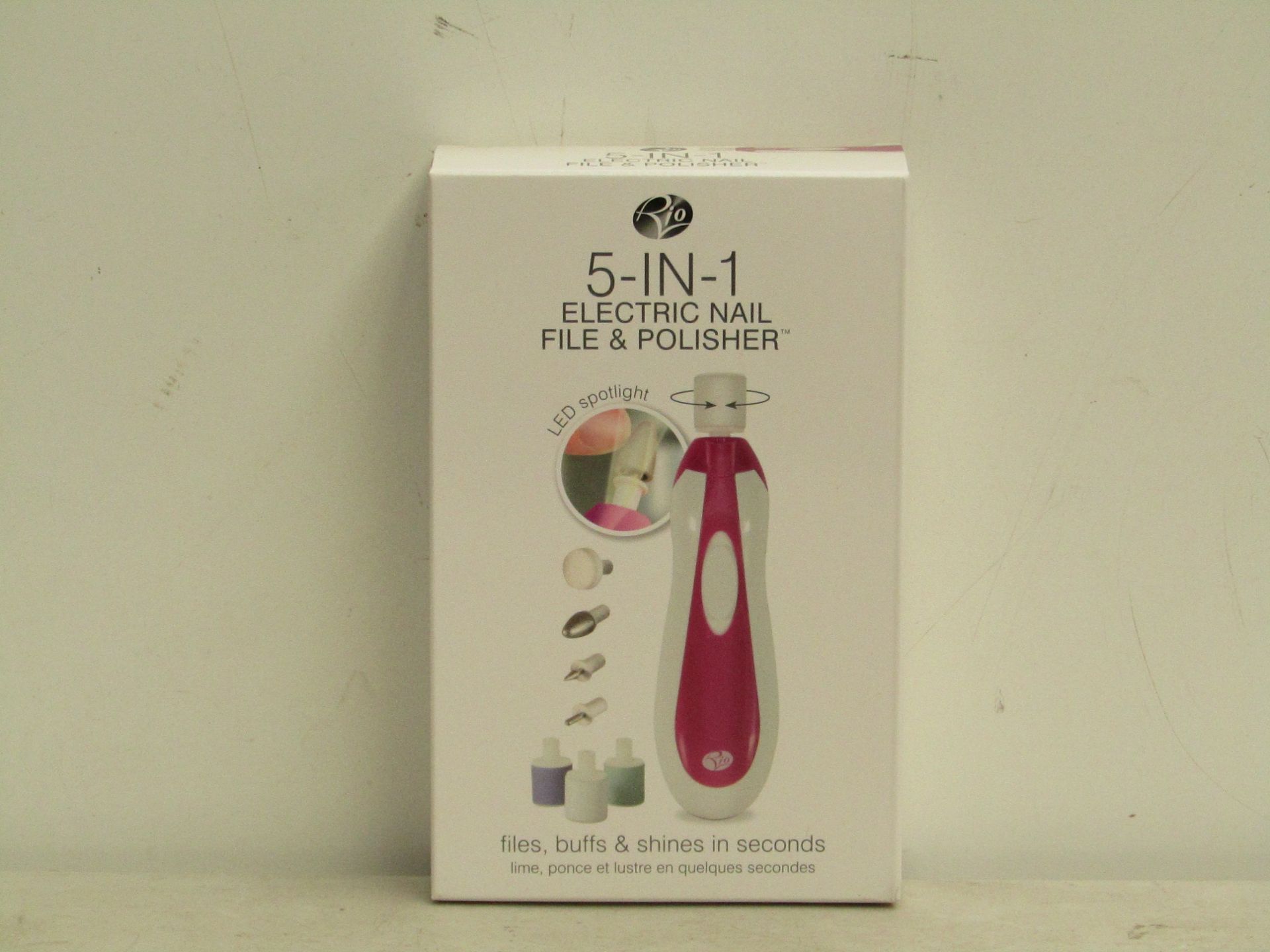 Rio 5-in-1 electric nail file & polisher. Brand new & boxed.