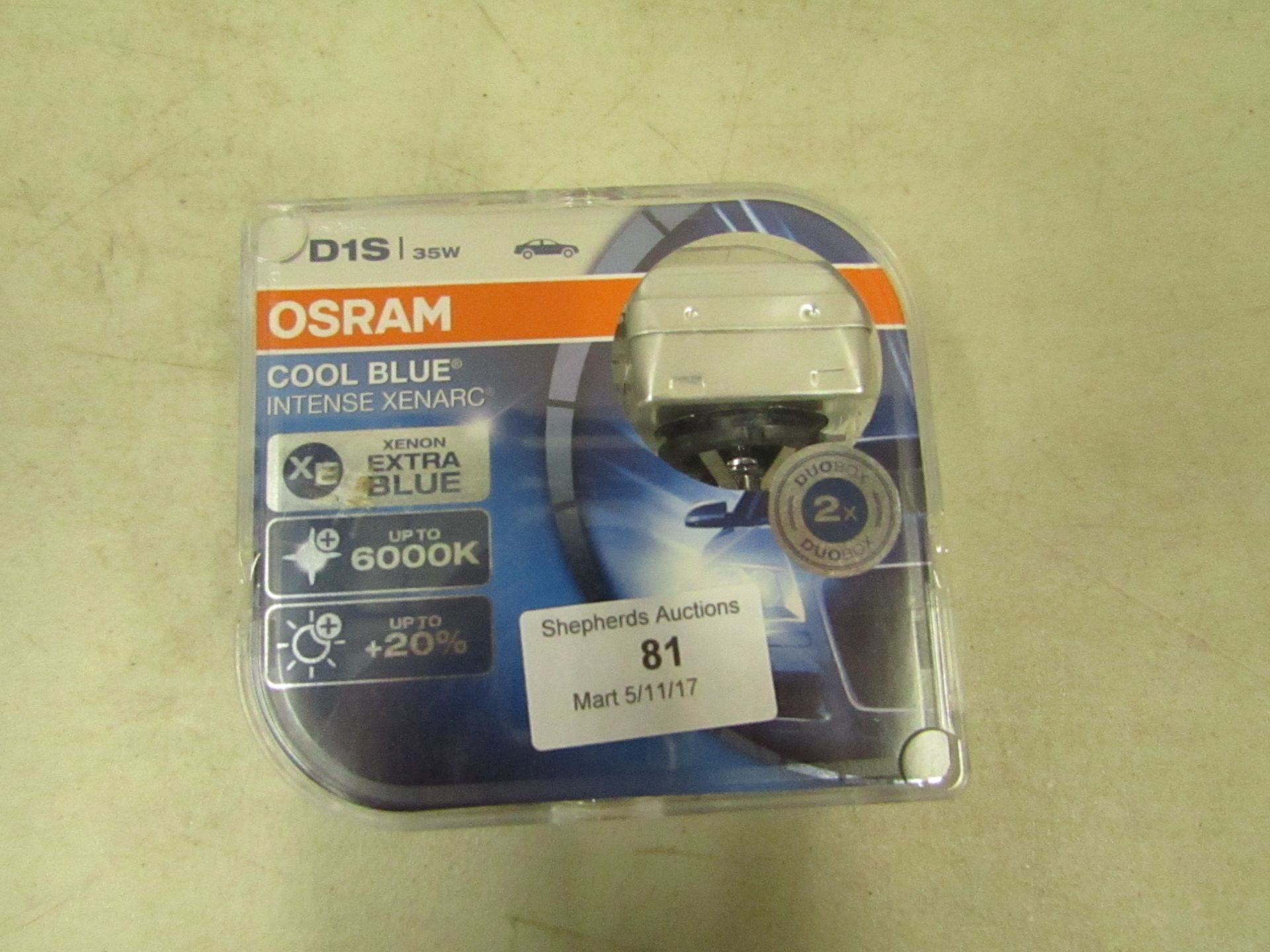 osram cool blue intense xenarc, new and packaged.