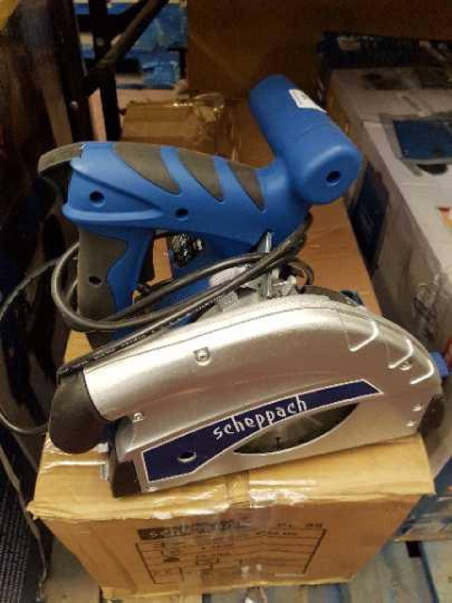 Scheppach PL55 Plunge saw, tested working and in non original but scheppach branded box. RRP £199.99