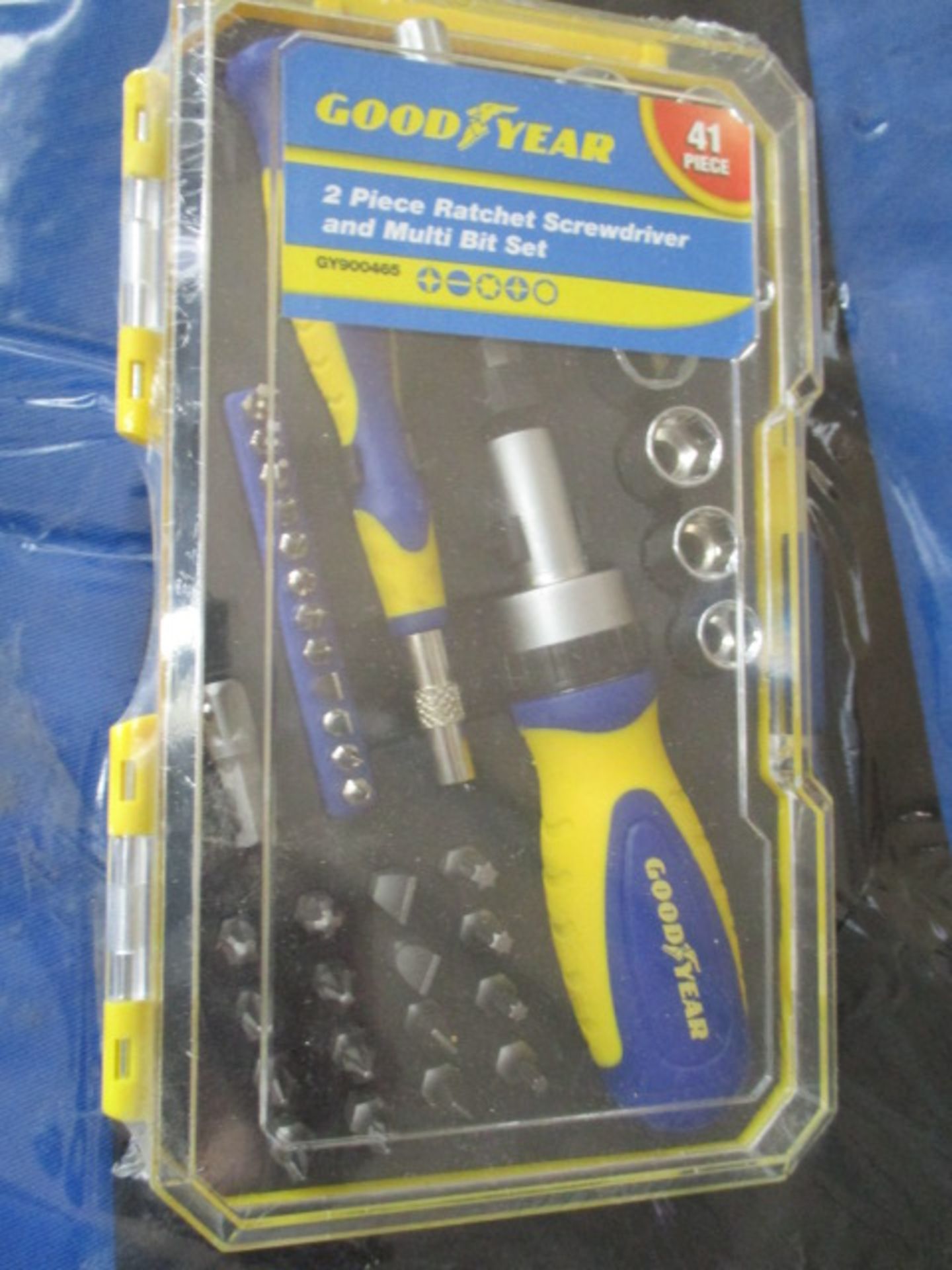 Brand new Goodyear Ratchet screwdriver 41pc set - rrp £26.99 .