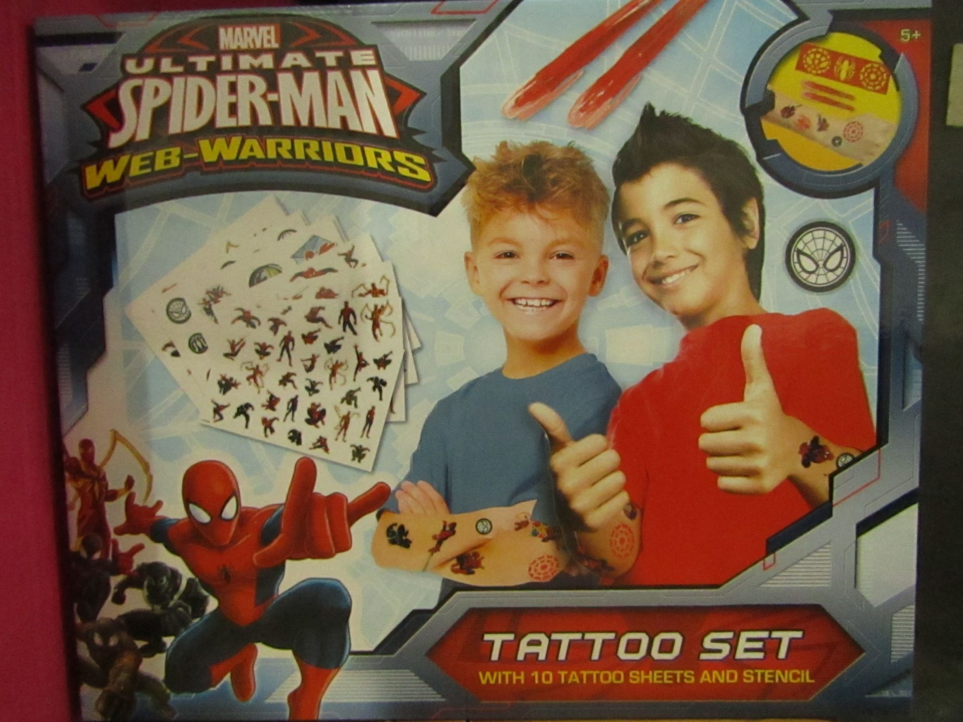 1pc x Sealed Box Brand new - Spiderman Tattoo set game