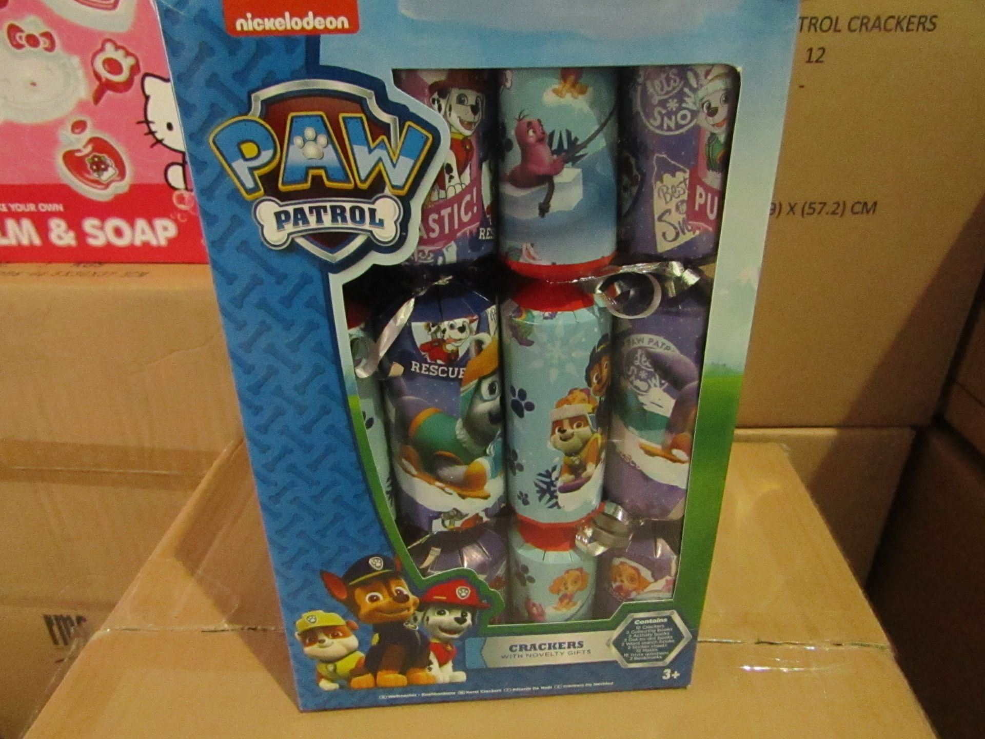 1. box x Sealed Box Brand new - Paw Patrol Crackers - 12pcs in box