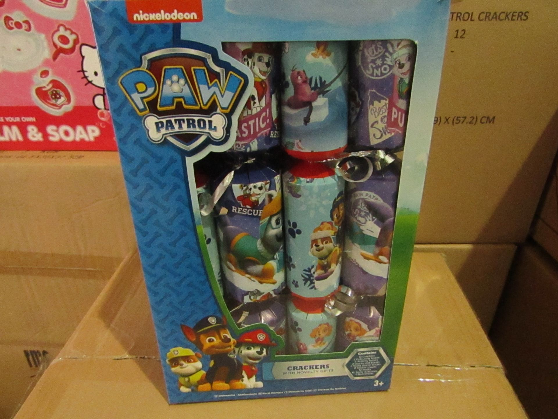 1. box x Sealed Box Brand new - Paw Patrol Crackers - 12pcs in box