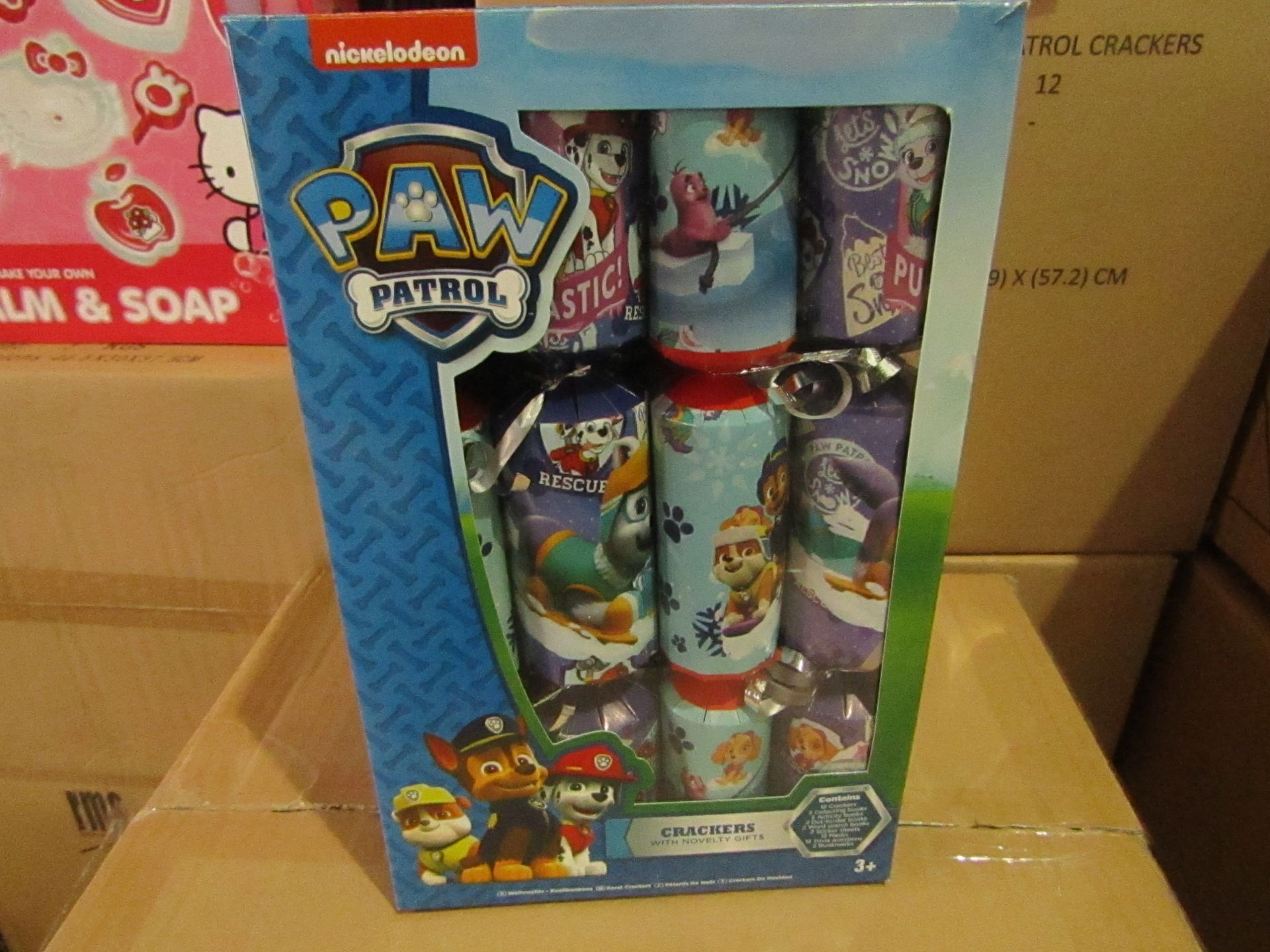 1. box x Sealed Box Brand new - Paw Patrol Crackers - 12pcs in box