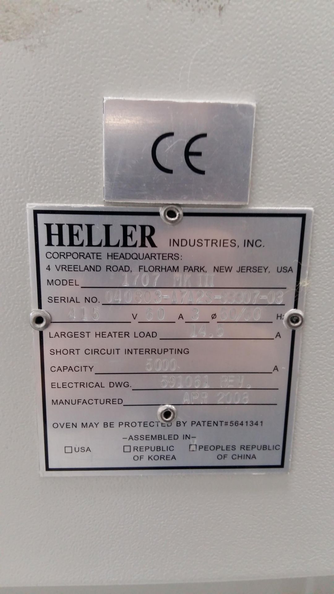 Heller 1707 Mk III lead free soldering reflow oven - Image 5 of 5