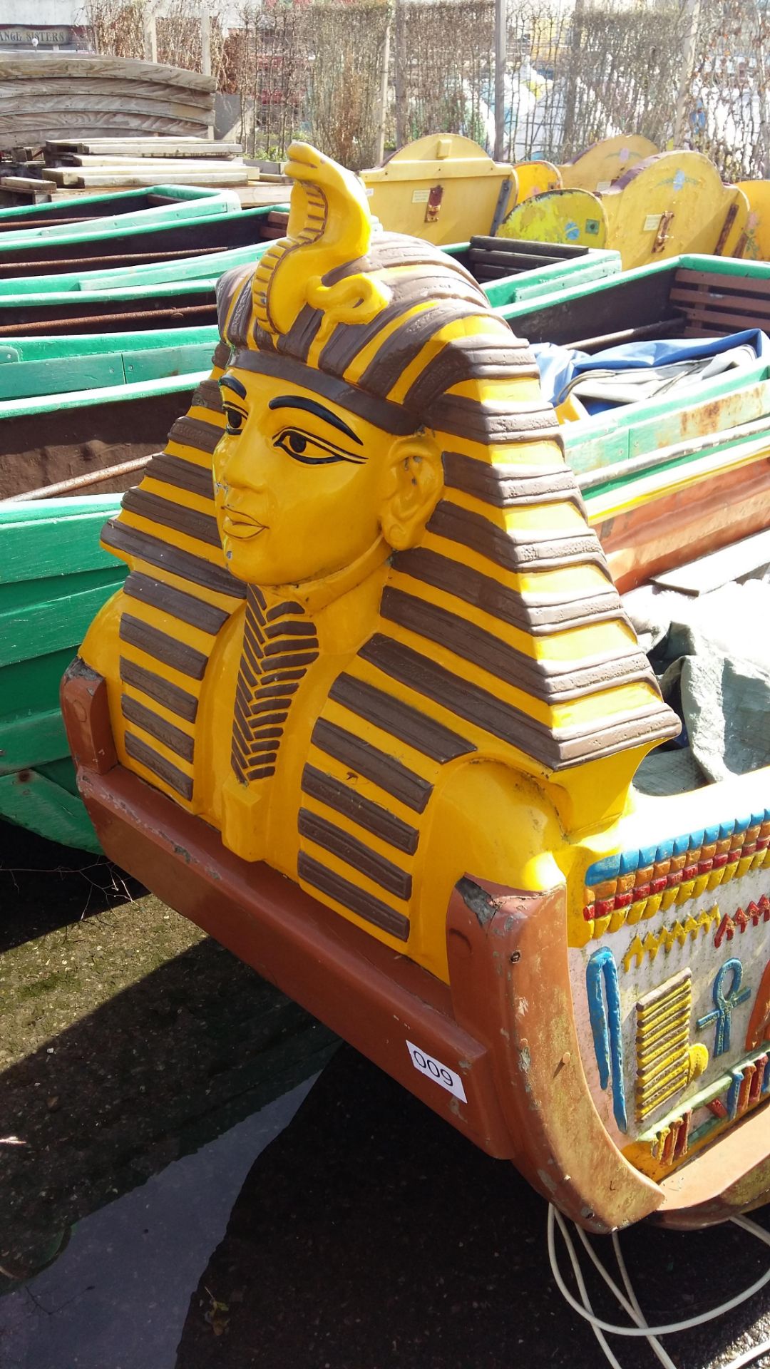 Wooden 'Egyptian' log flume boat - Image 3 of 6