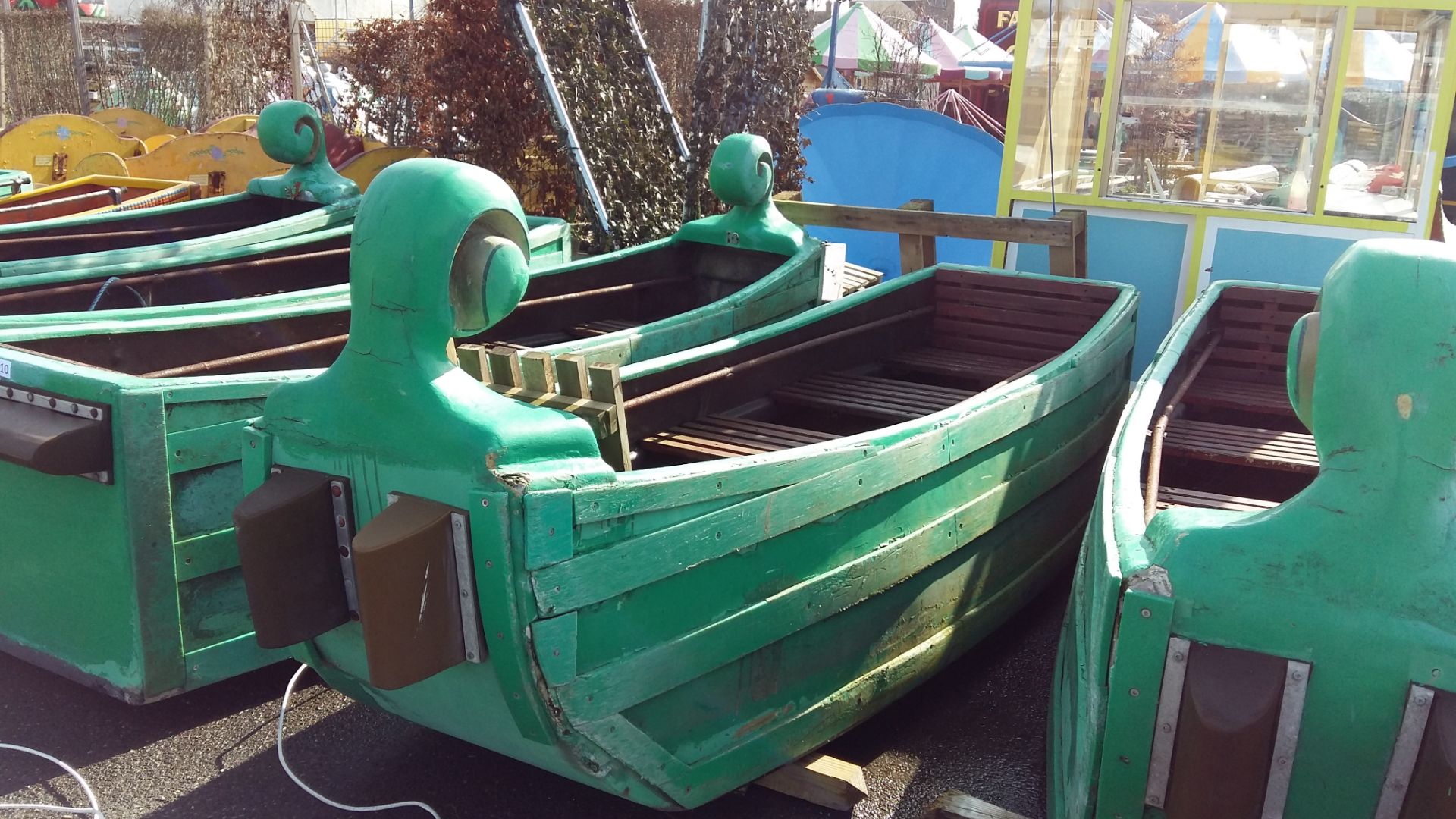 (9) Wooden 'Viking' river ride boats - Image 4 of 10
