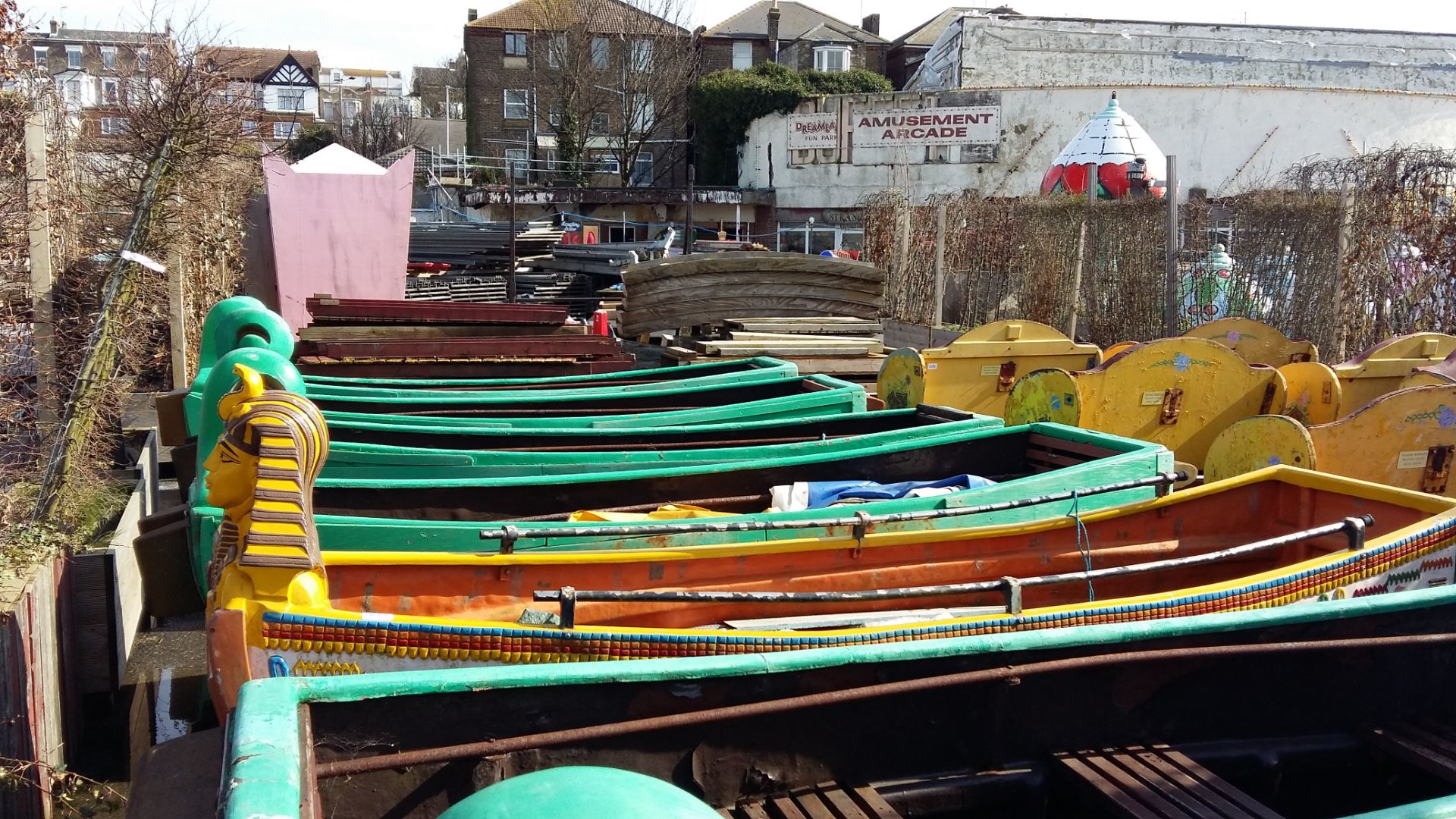 (9) Wooden 'Viking' river ride boats - Image 8 of 10