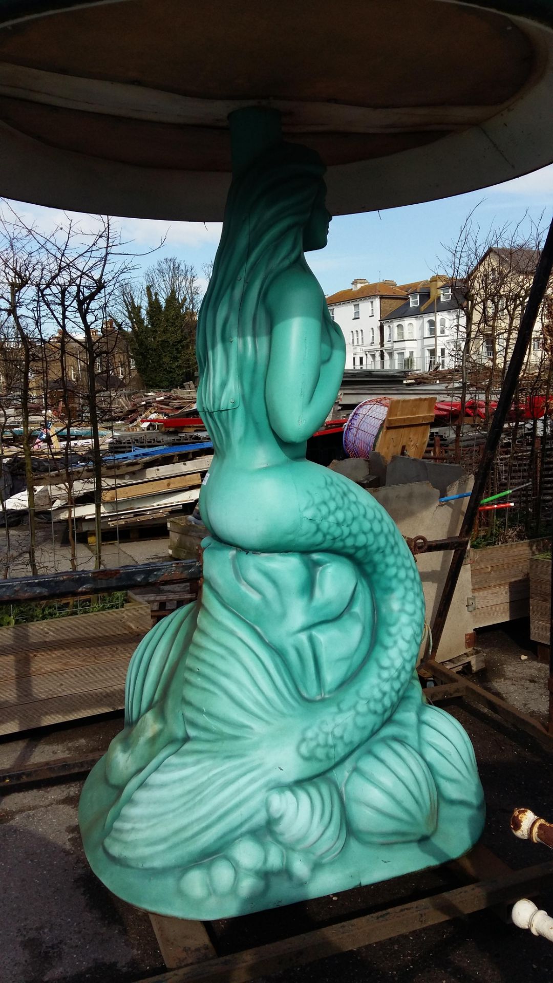 Blackpool Illuminations fibreglass Mermaid Tiffany lamp - Image 8 of 10