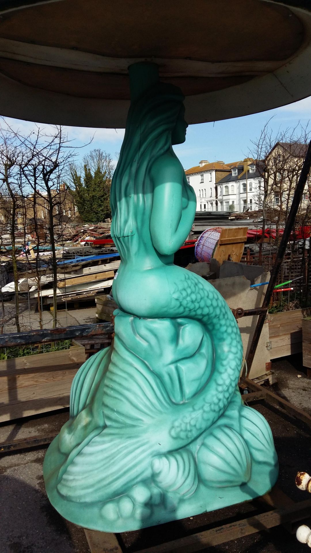 Blackpool Illuminations fibreglass Mermaid Tiffany lamp - Image 9 of 10