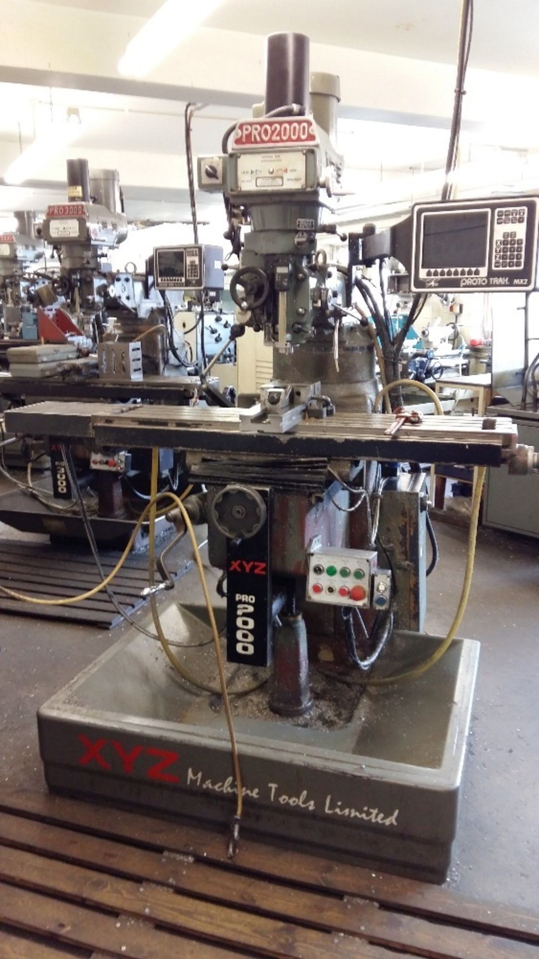 XYZ Pro 2000 CNC Vertical turret milling machine with Proto Trak MK2 CNC control