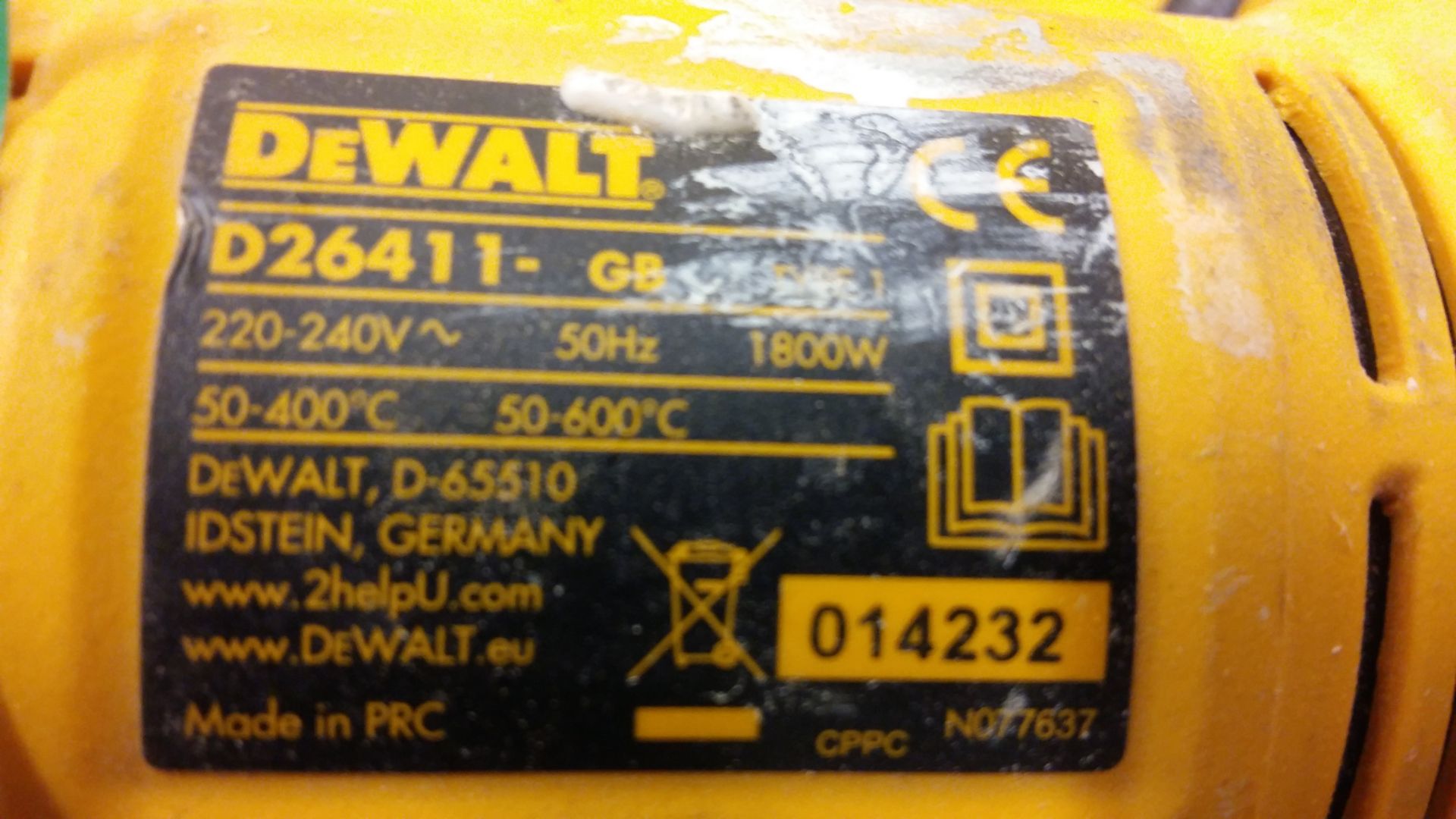 (2) Dewalt D26411 hot air guns - Image 3 of 3