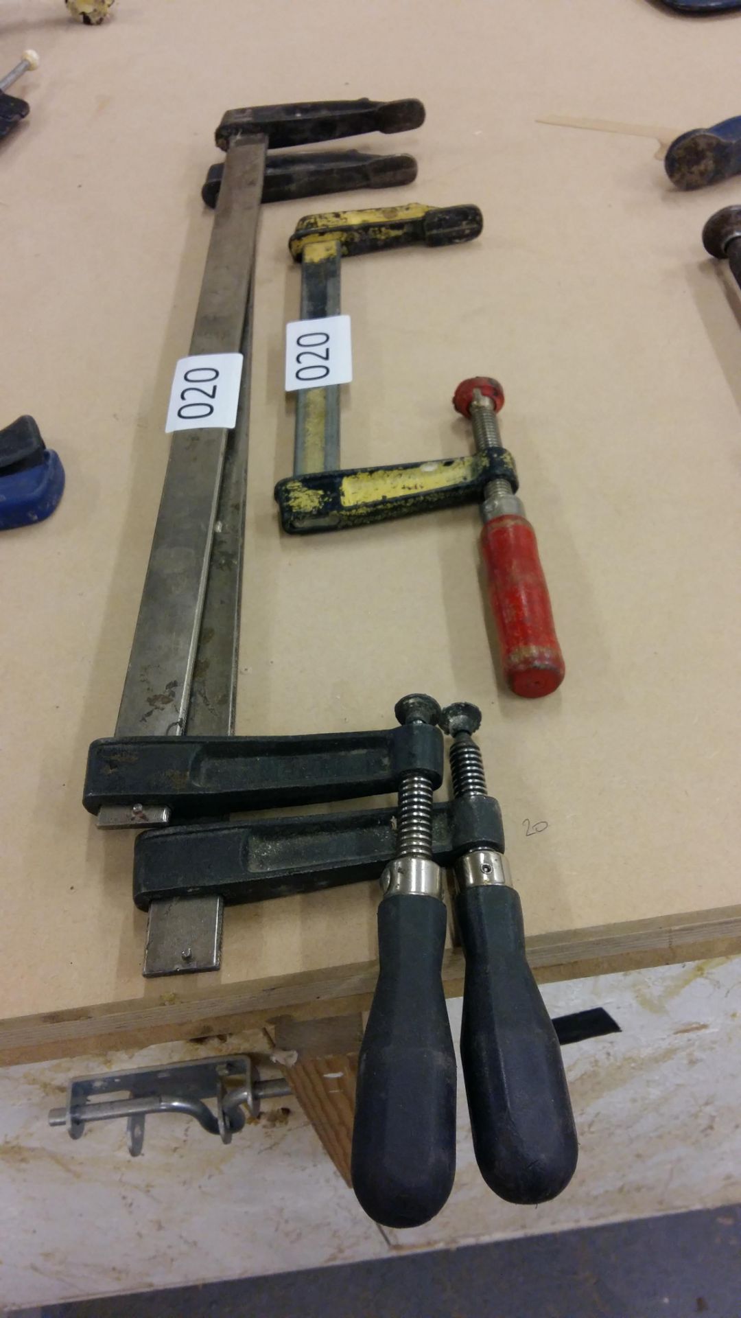 (3) Sliding bar G clamps