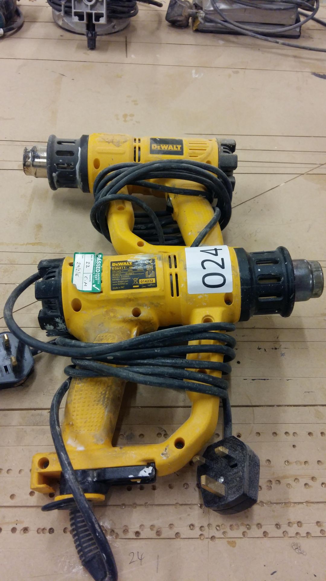 (2) Dewalt D26411 hot air guns