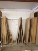 Various sized sheets of faced MDF