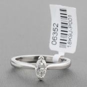 Marquise Cut Diamond Single Stone Platinum Ring RRP £1,931