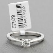 Diamond Single Stone Platinum Ring RRP £1,783