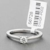 Diamond Single Stone Platinum Ring RRP £1,511