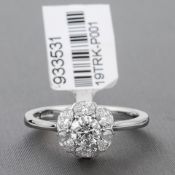 Diamond Cluster Platinum Ring RRP £7,447